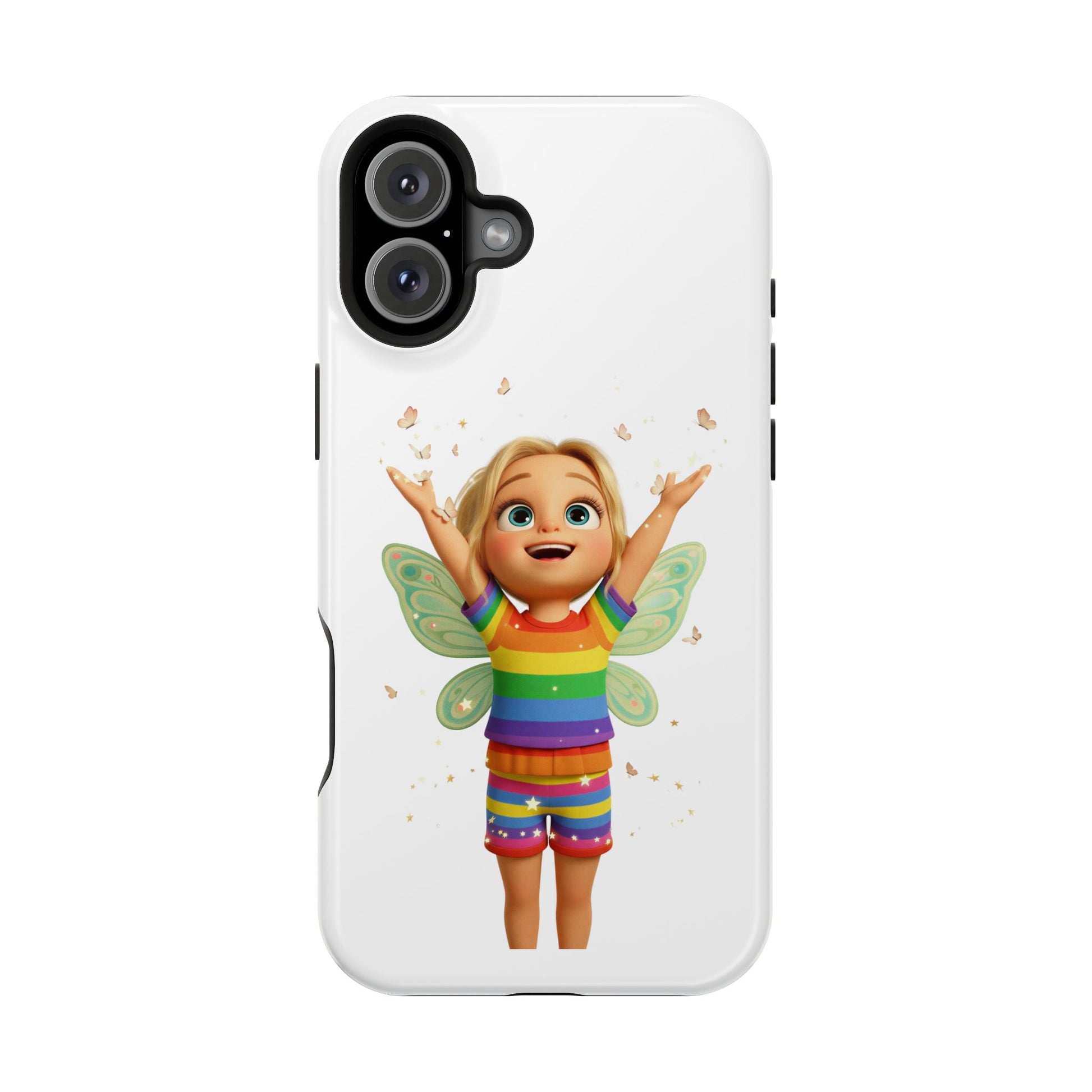 Pixie with butterflies — Magnetic Impact-Resistant iPhone Cover
