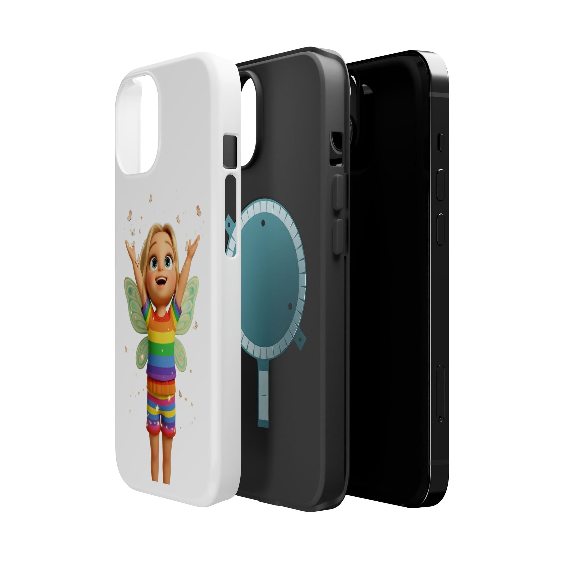 Pixie with butterflies — Magnetic Impact-Resistant iPhone Cover
