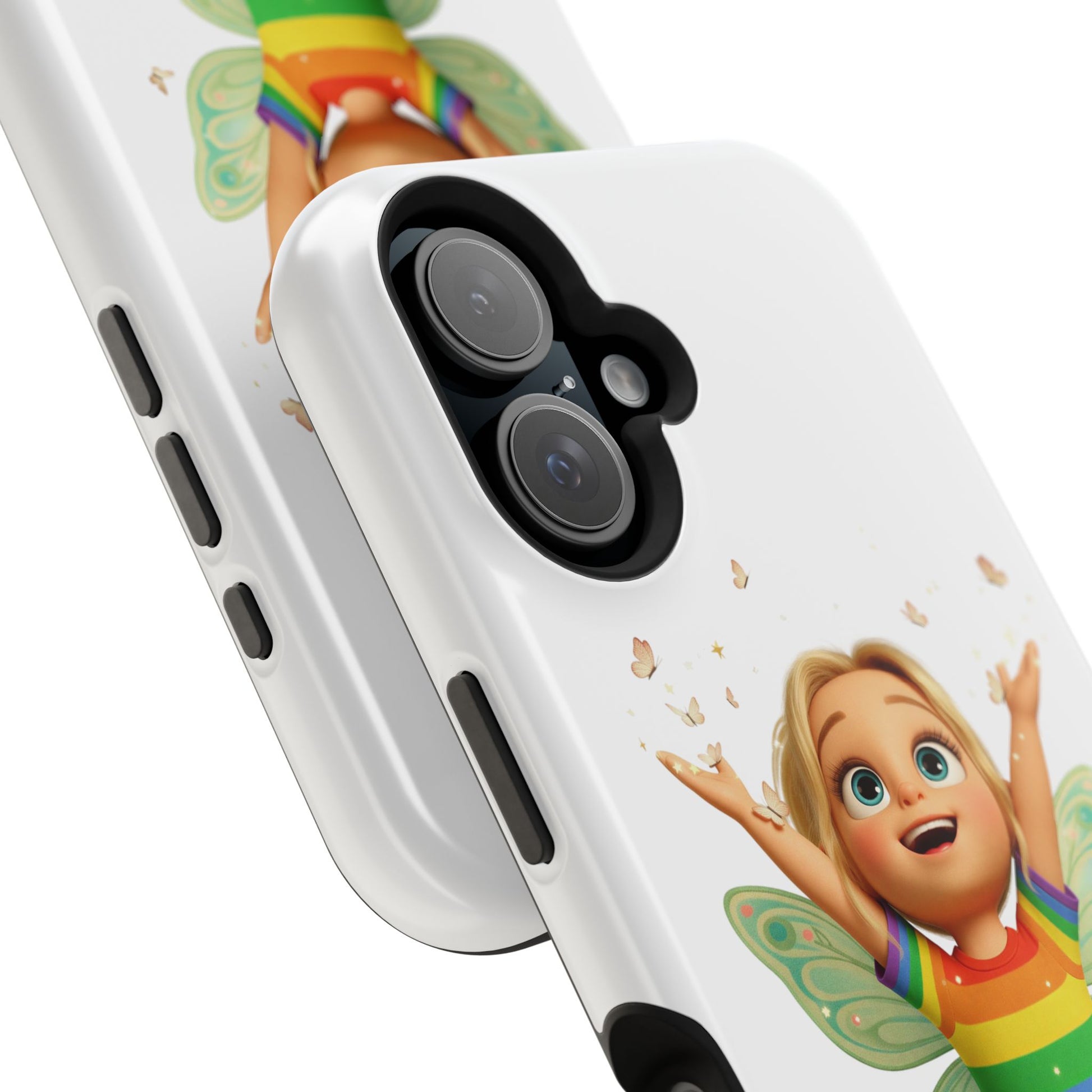 Pixie with butterflies — Magnetic Impact-Resistant iPhone Cover