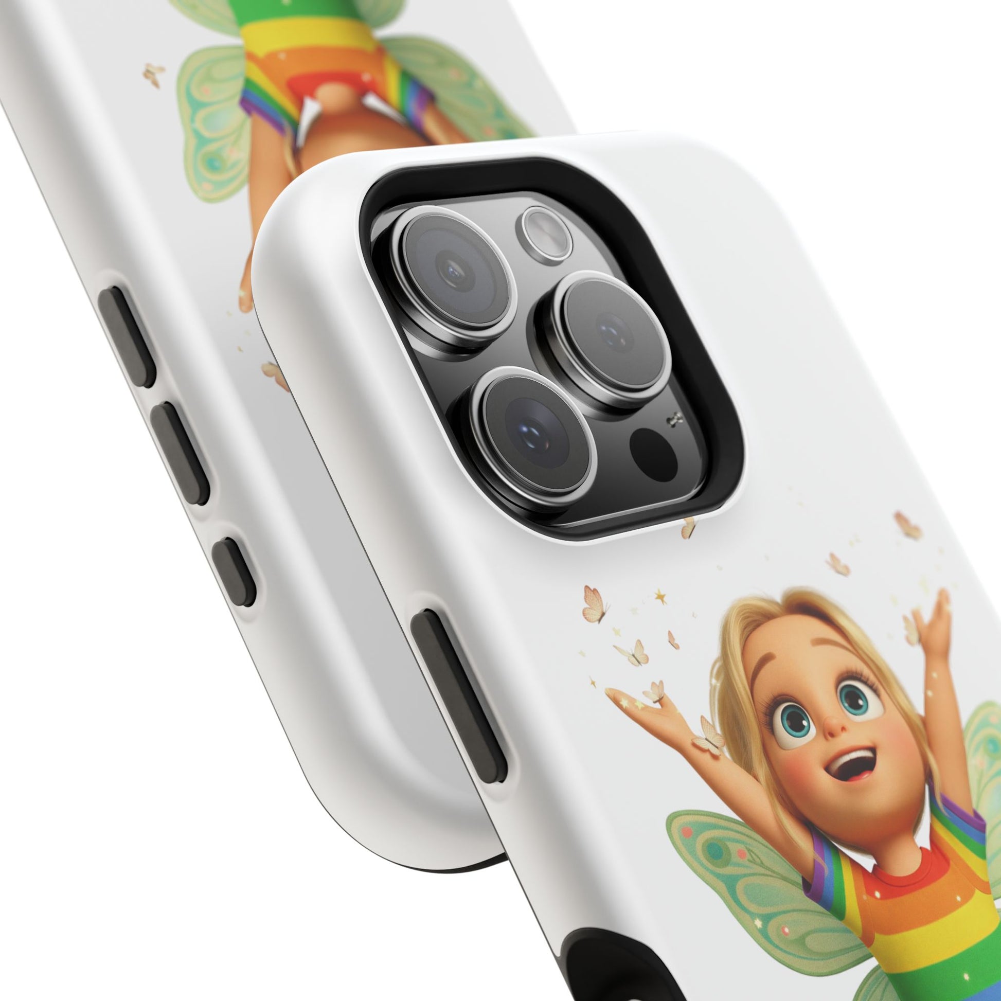 Pixie with butterflies — Magnetic Impact-Resistant iPhone Cover