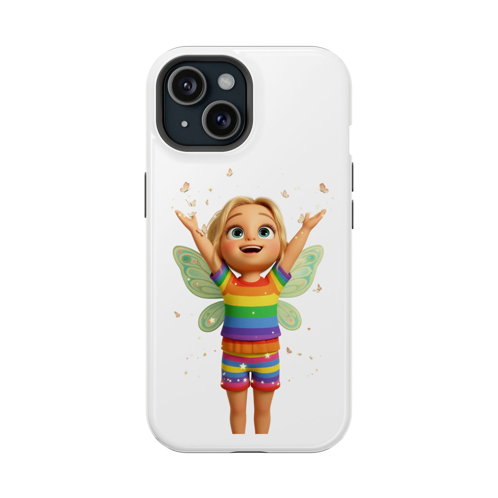 Pixie with butterflies — Magnetic Impact-Resistant iPhone Cover