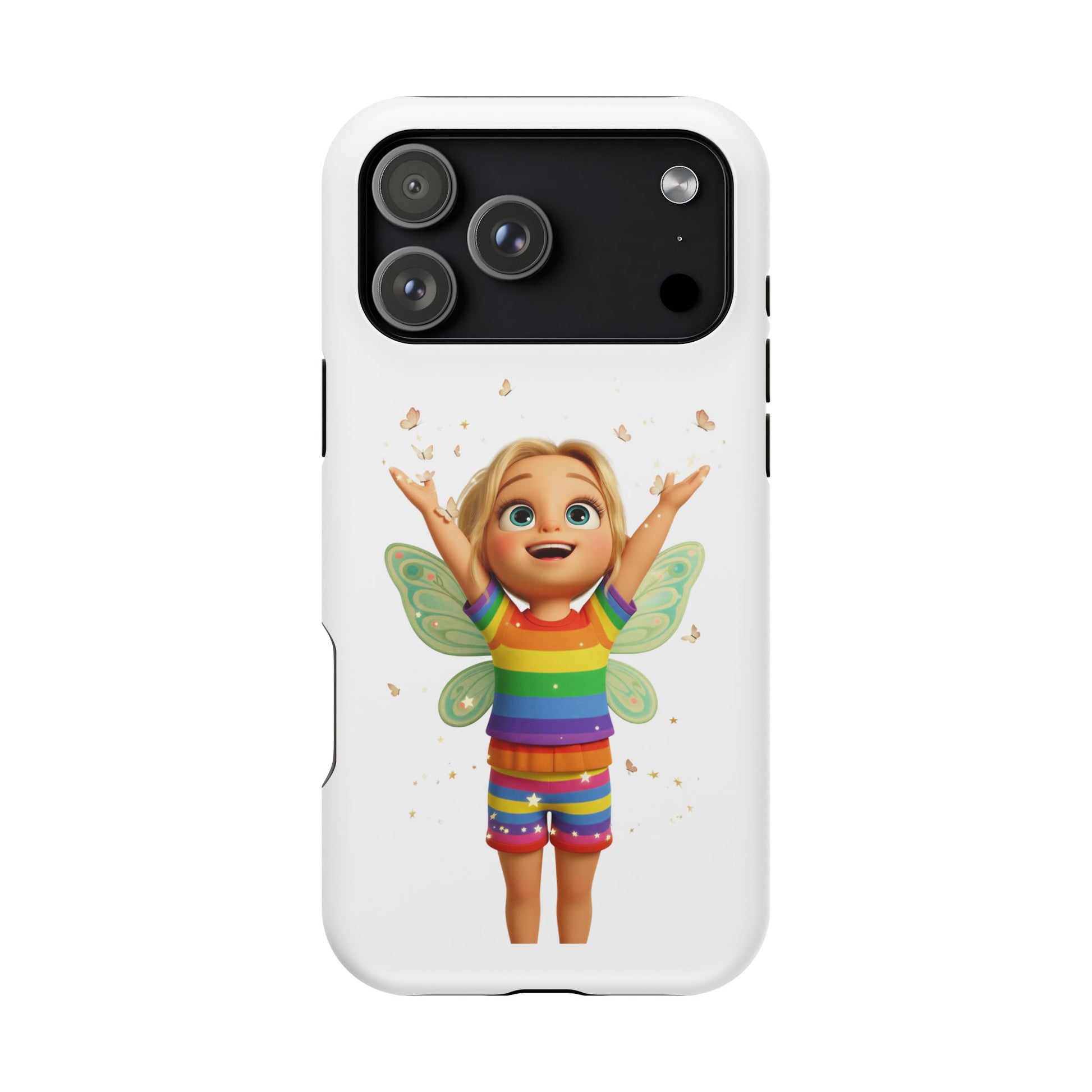 Pixie with butterflies — Magnetic Impact-Resistant iPhone Cover