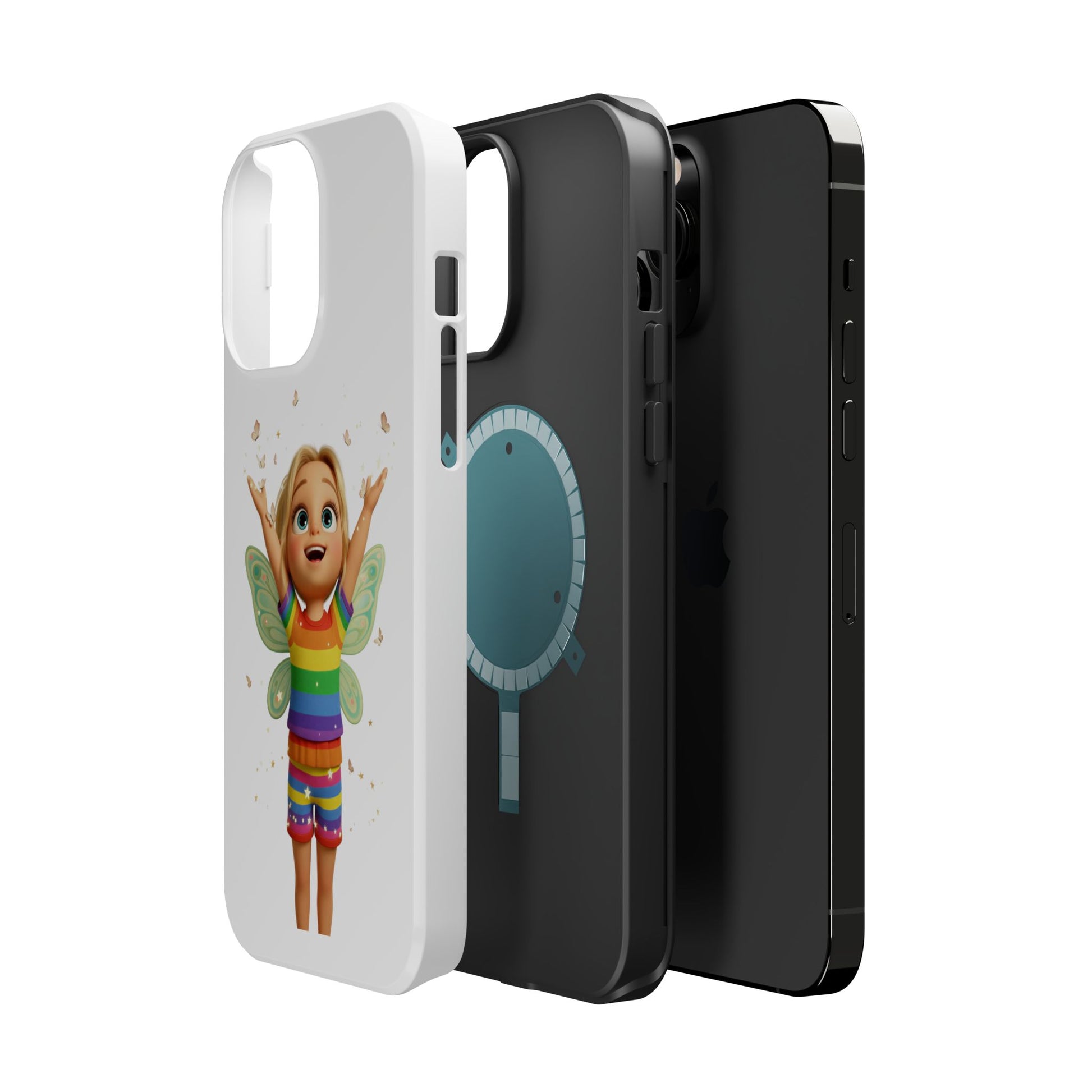 Pixie with butterflies — Magnetic Impact-Resistant iPhone Cover