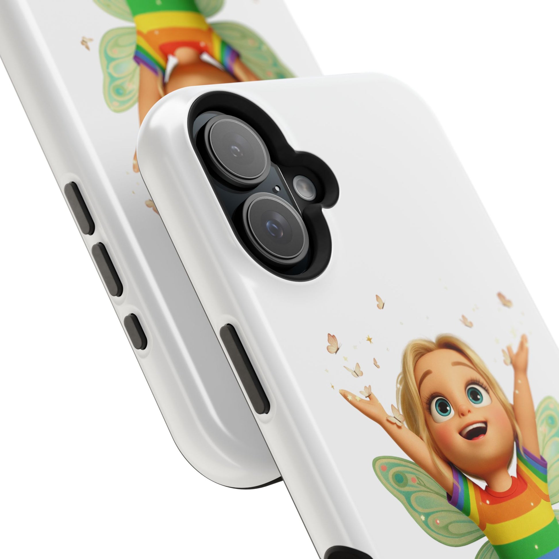Pixie with butterflies — Magnetic Impact-Resistant iPhone Cover