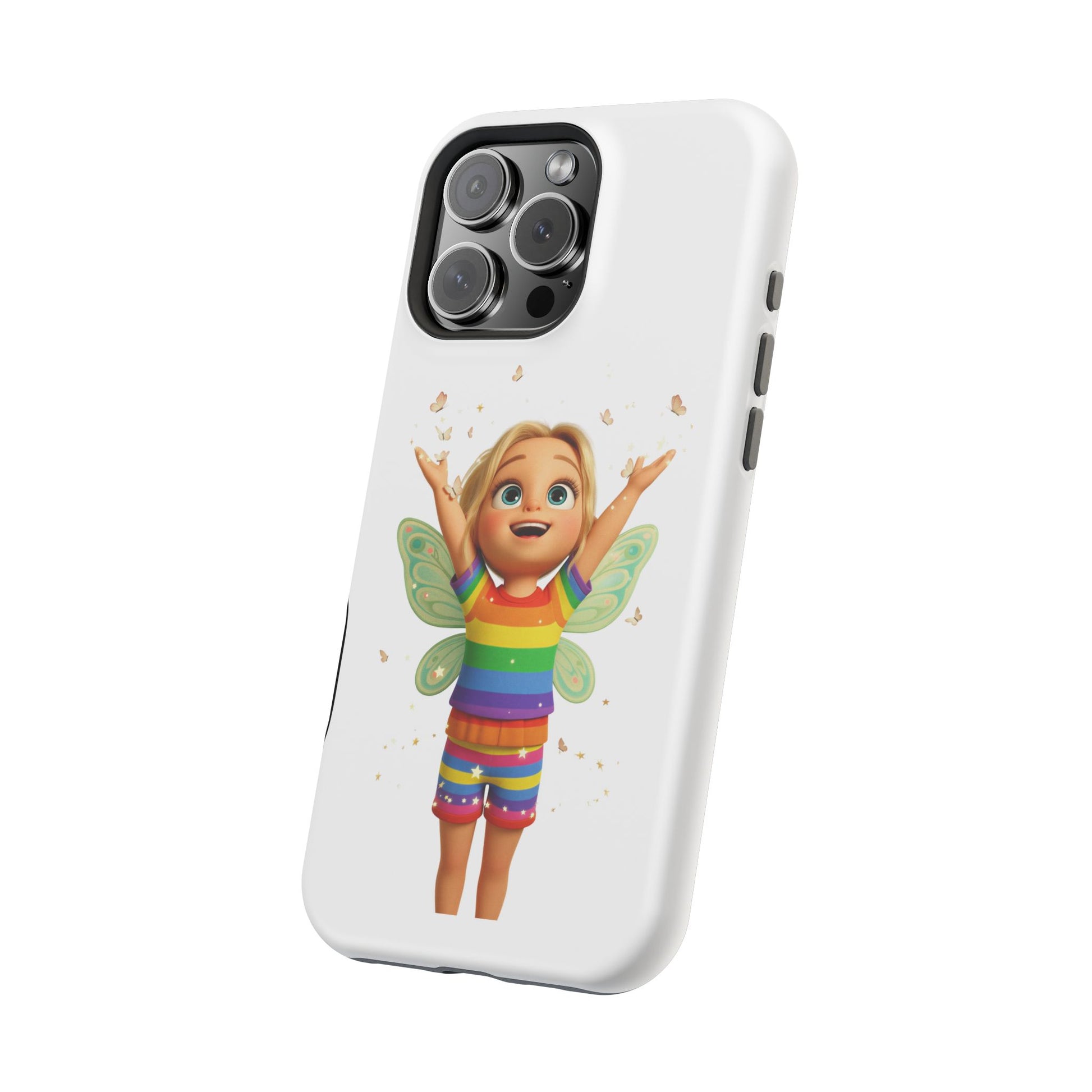 Pixie with butterflies — Magnetic Impact-Resistant iPhone Cover