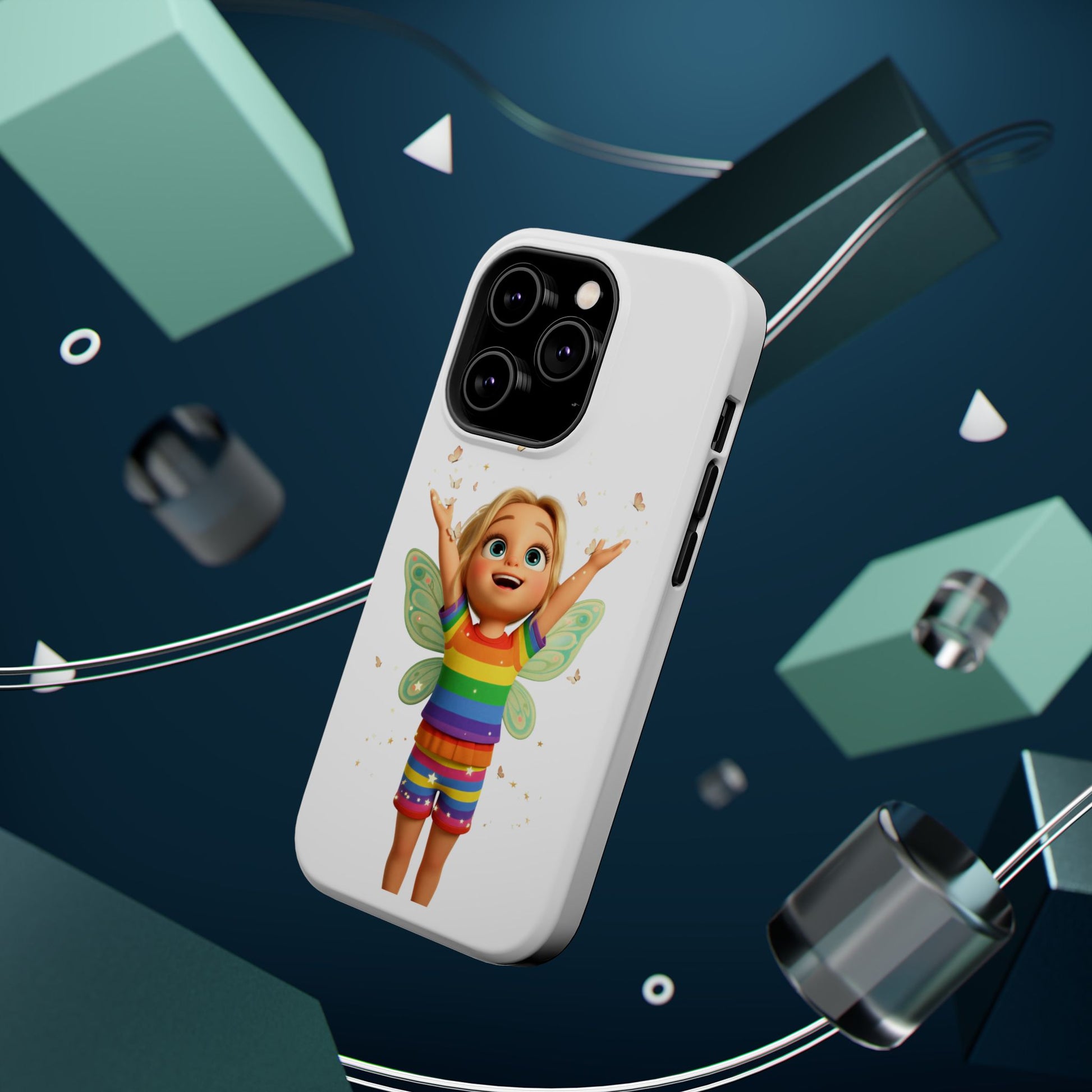 Pixie with butterflies — Magnetic Impact-Resistant iPhone Cover