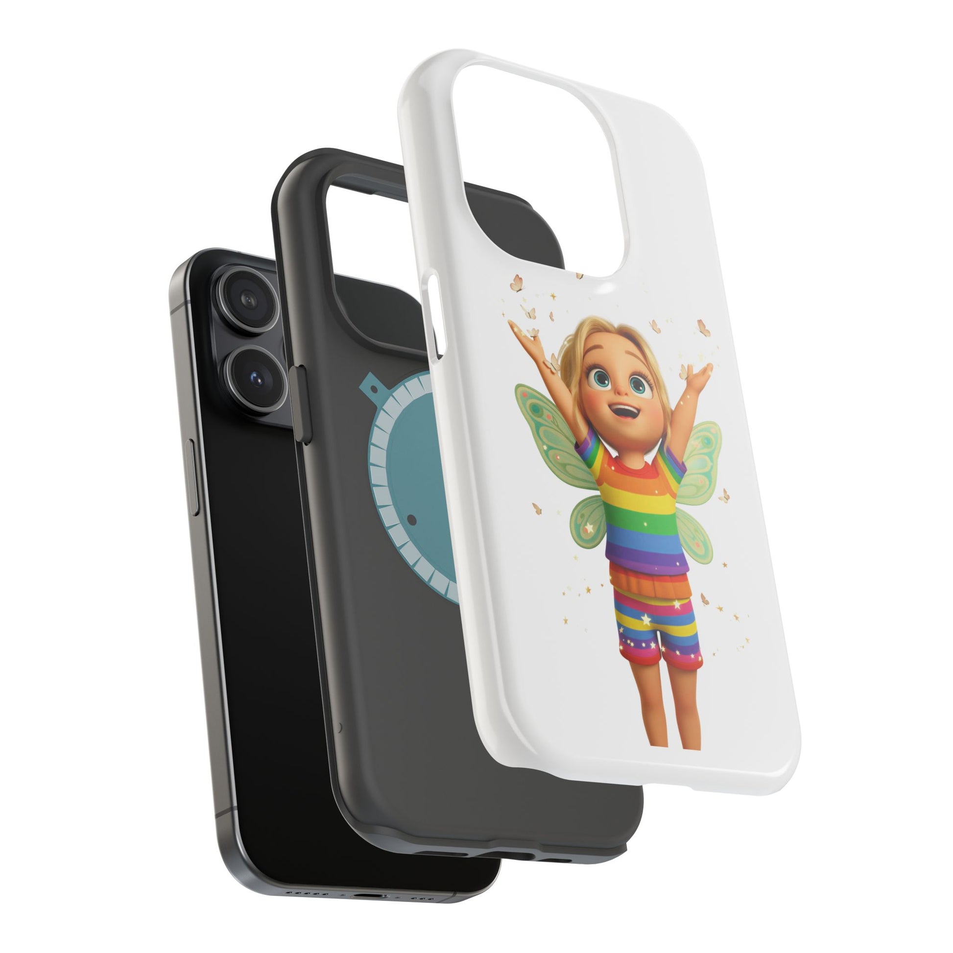 Pixie with butterflies — Magnetic Impact-Resistant iPhone Cover