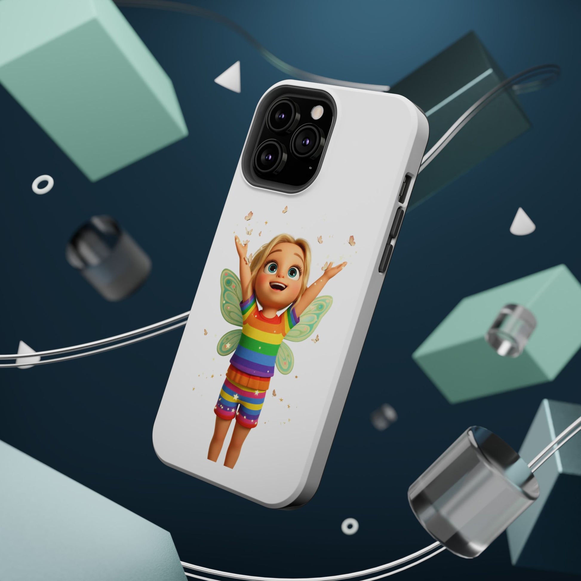 Pixie with butterflies — Magnetic Impact-Resistant iPhone Cover