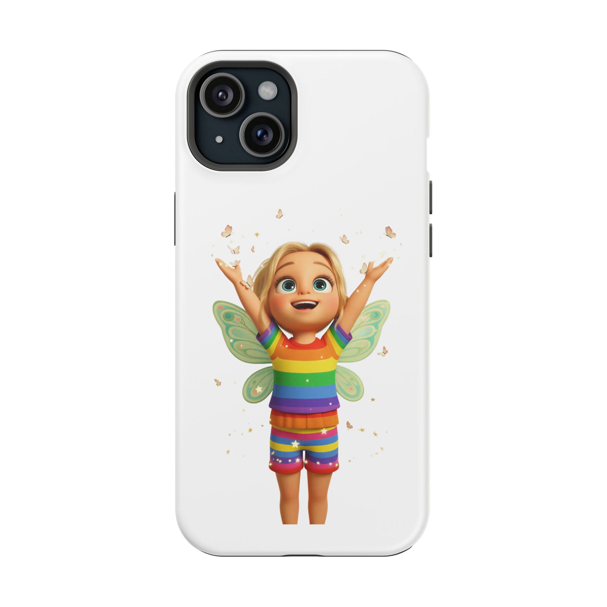 Pixie with butterflies — Magnetic Impact-Resistant iPhone Cover