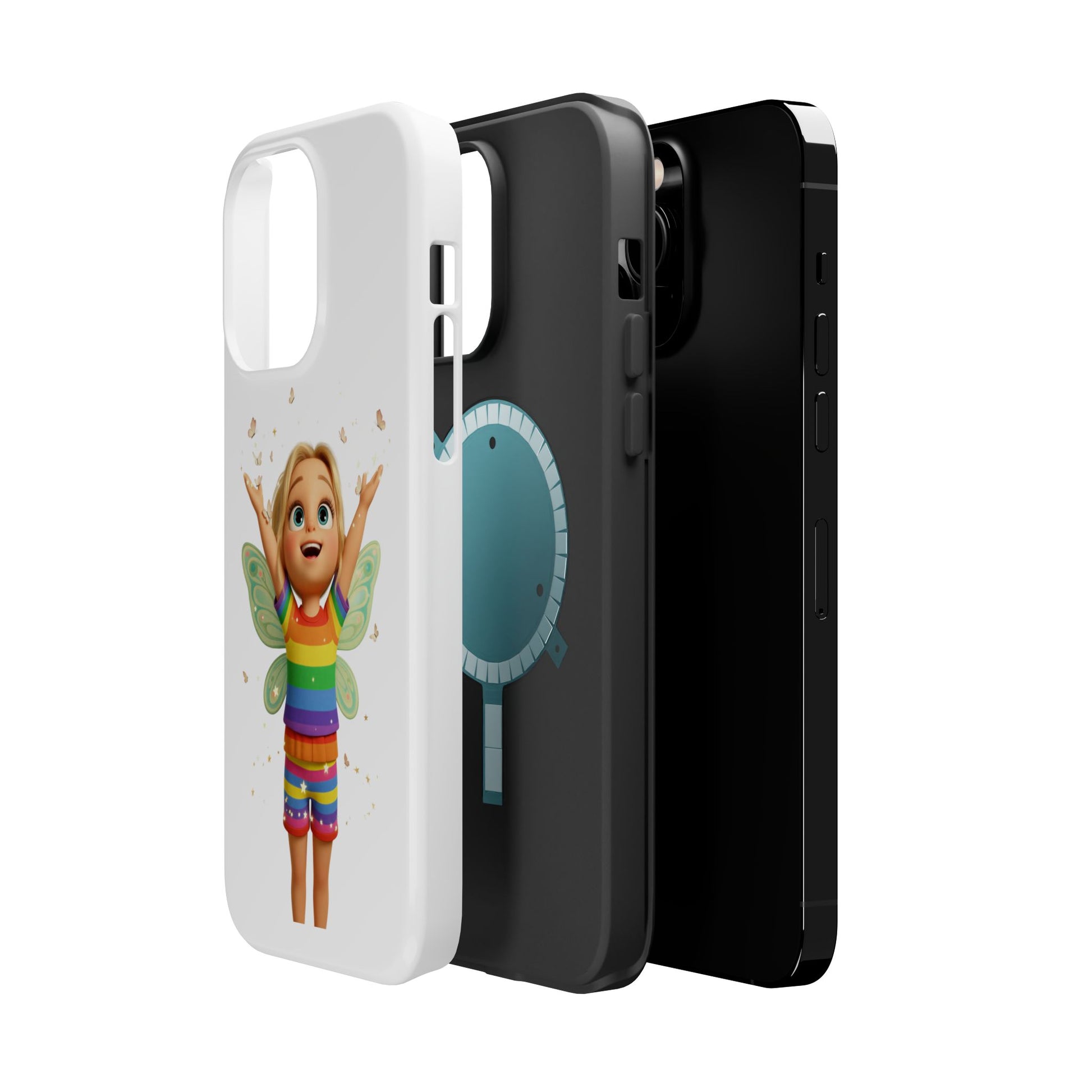 Pixie with butterflies — Magnetic Impact-Resistant iPhone Cover