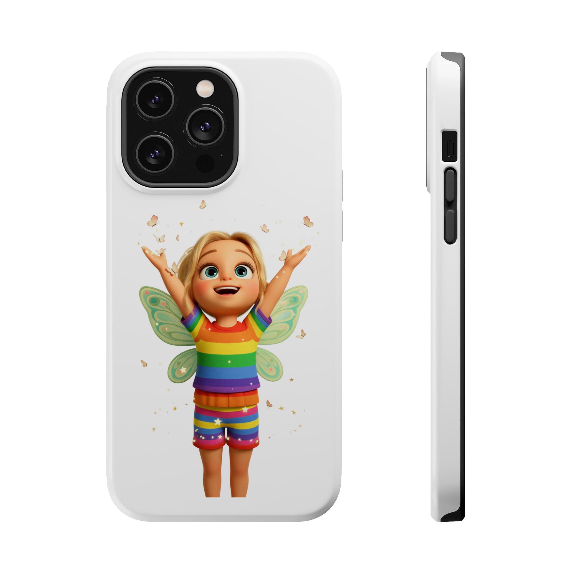 Pixie with butterflies — Magnetic Impact-Resistant iPhone Cover
