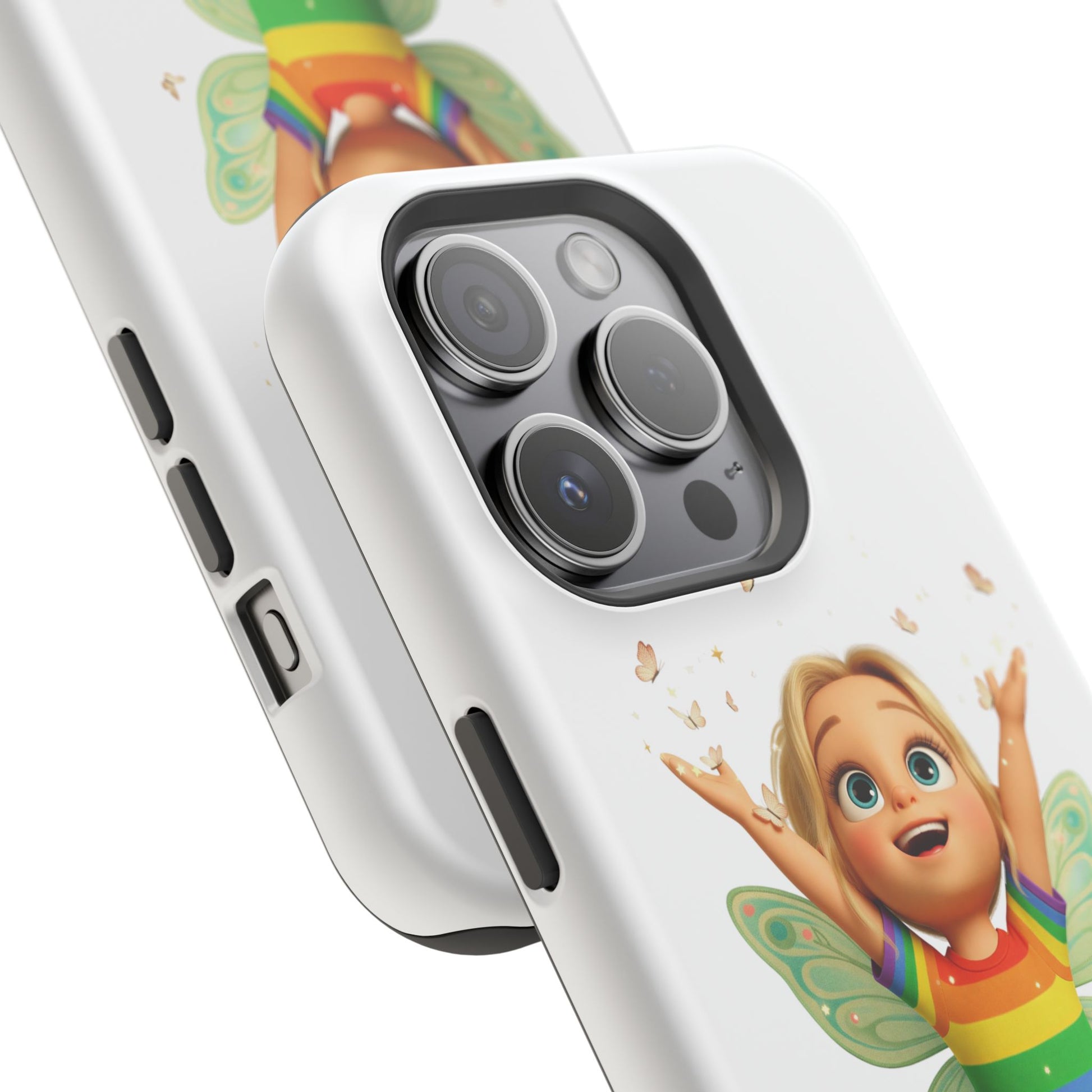 Pixie with butterflies — Magnetic Impact-Resistant iPhone Cover