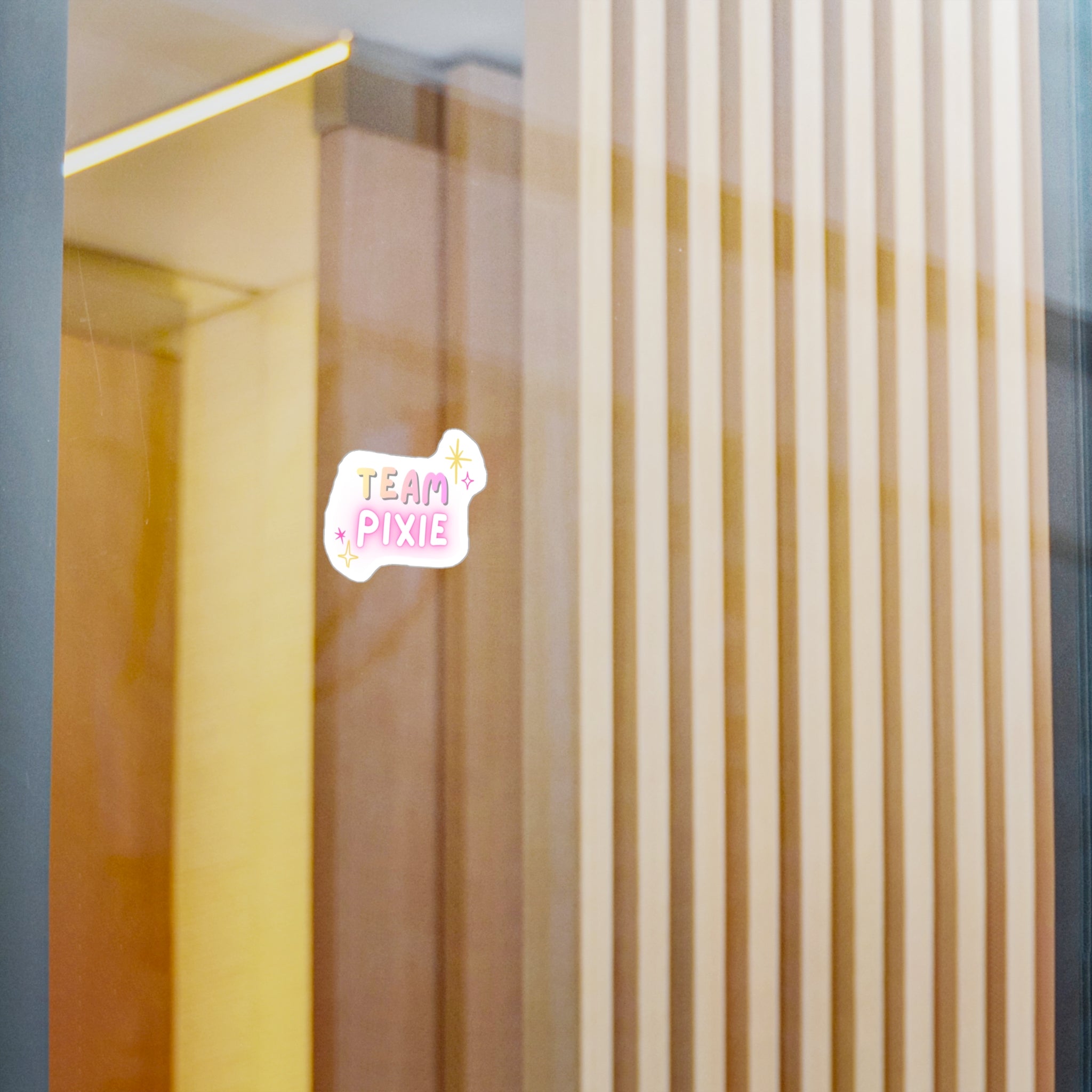 Team Pixie Vinyl Sticker (color) — Cute Pastel Kiss-Cut Decal for Laptops, Water Bottles & Planners