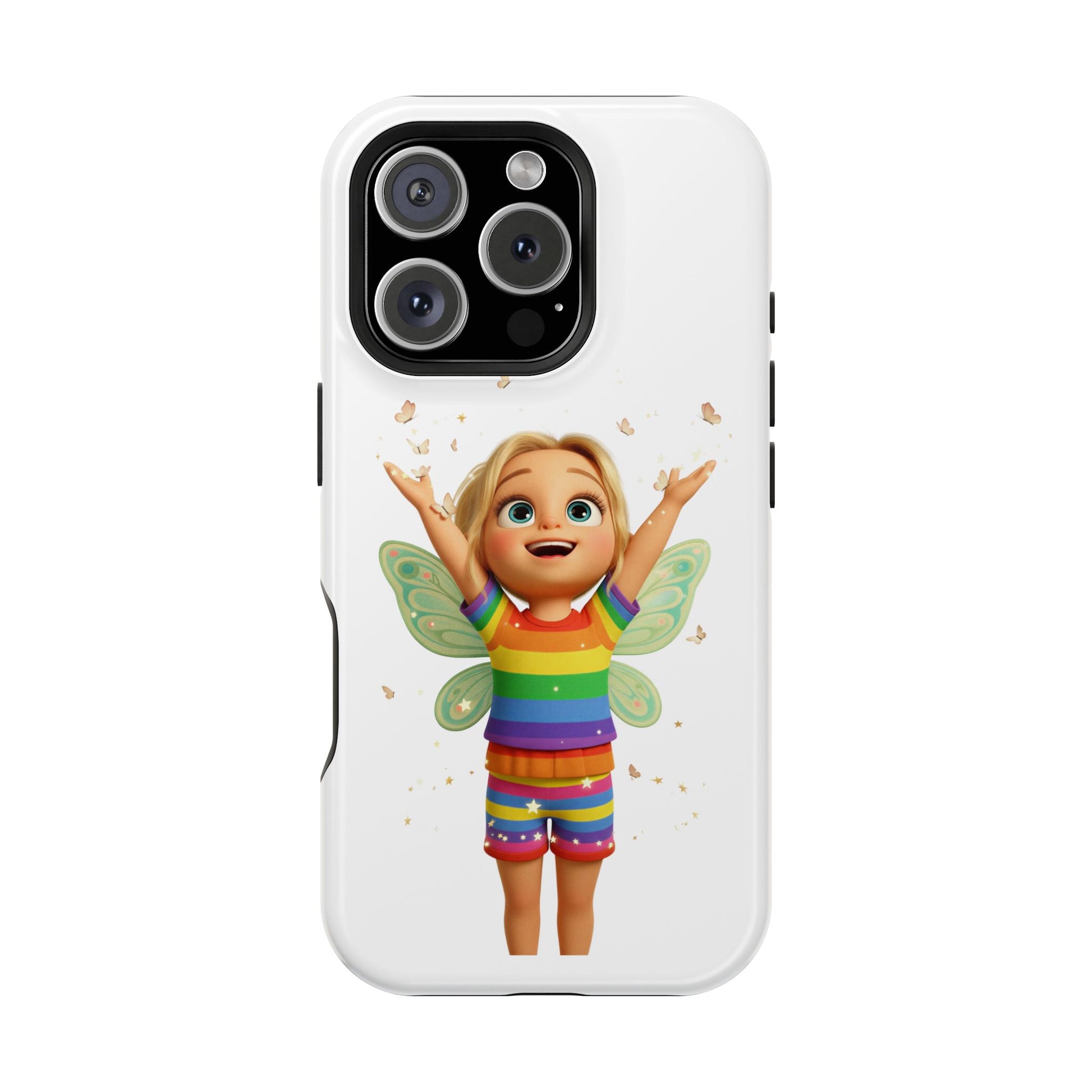 Pixie with butterflies — Magnetic Impact-Resistant iPhone Cover