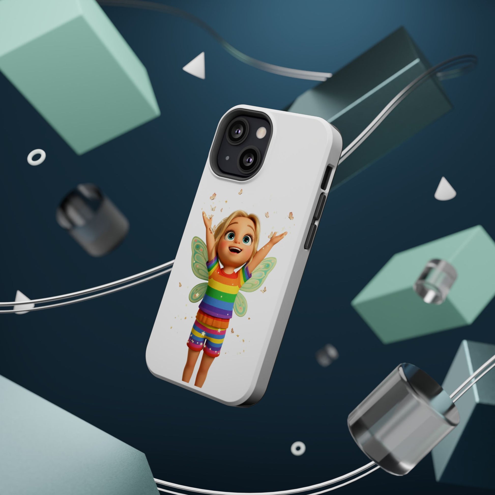 Pixie with butterflies — Magnetic Impact-Resistant iPhone Cover