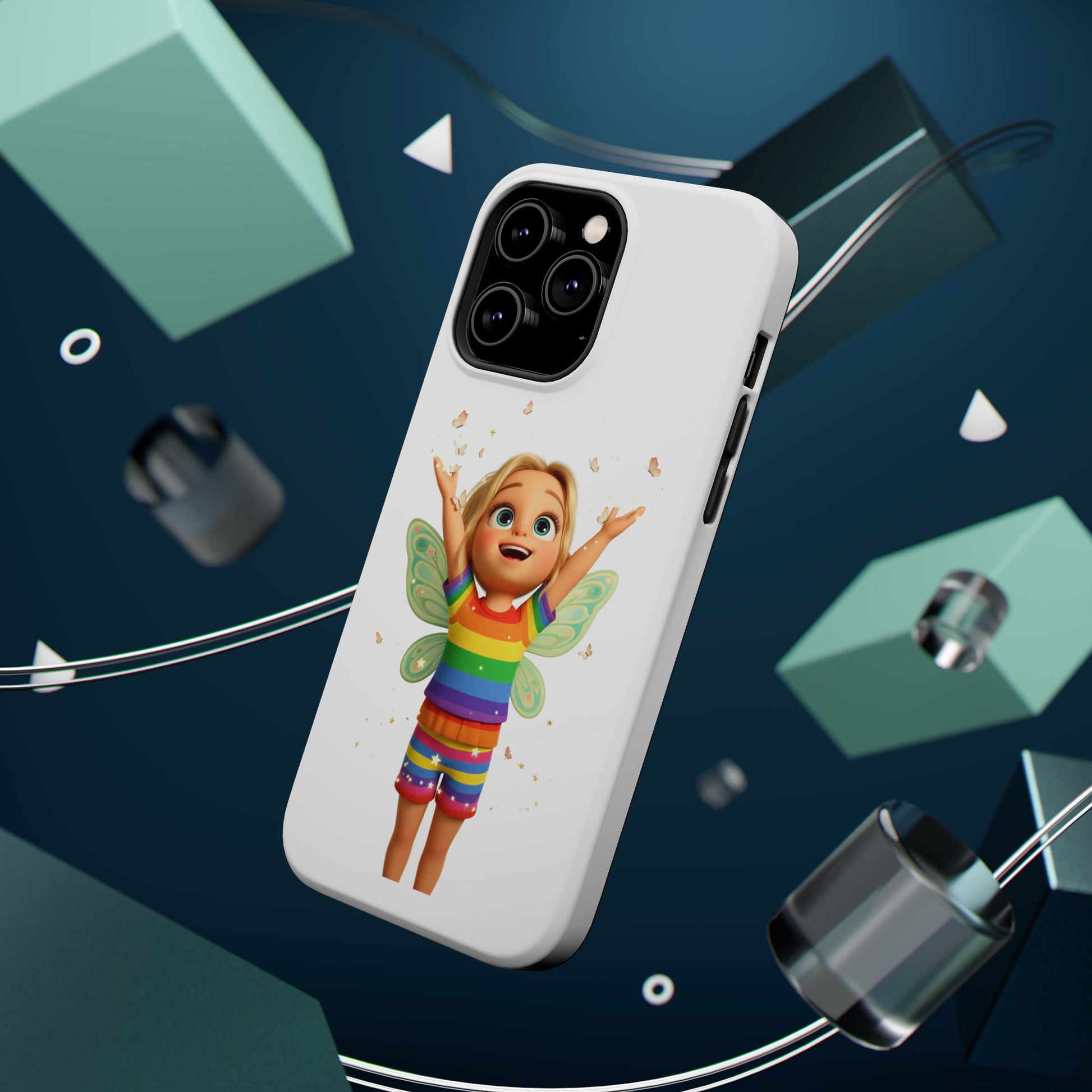 Pixie with butterflies — Magnetic Impact-Resistant iPhone Cover