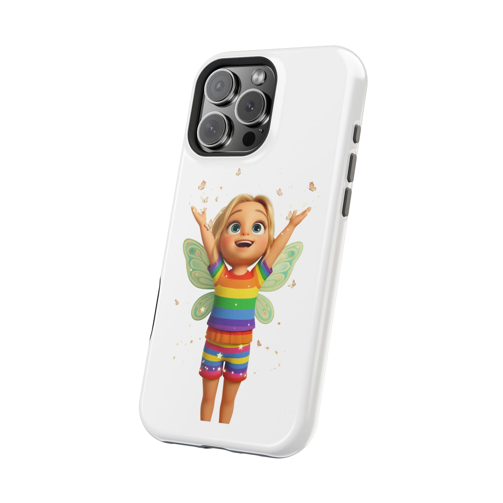 Pixie with butterflies — Magnetic Impact-Resistant iPhone Cover
