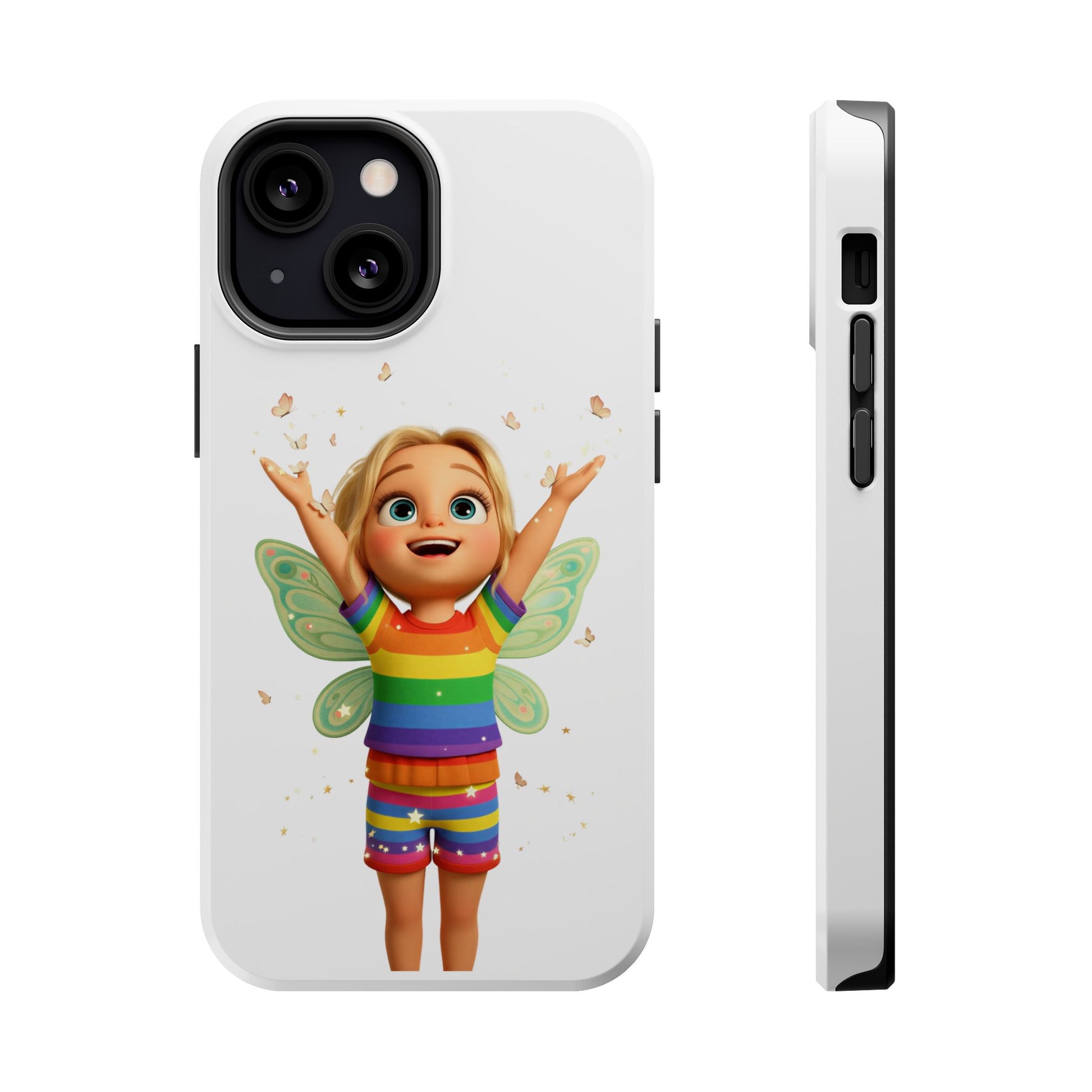 Pixie with butterflies — Magnetic Impact-Resistant iPhone Cover