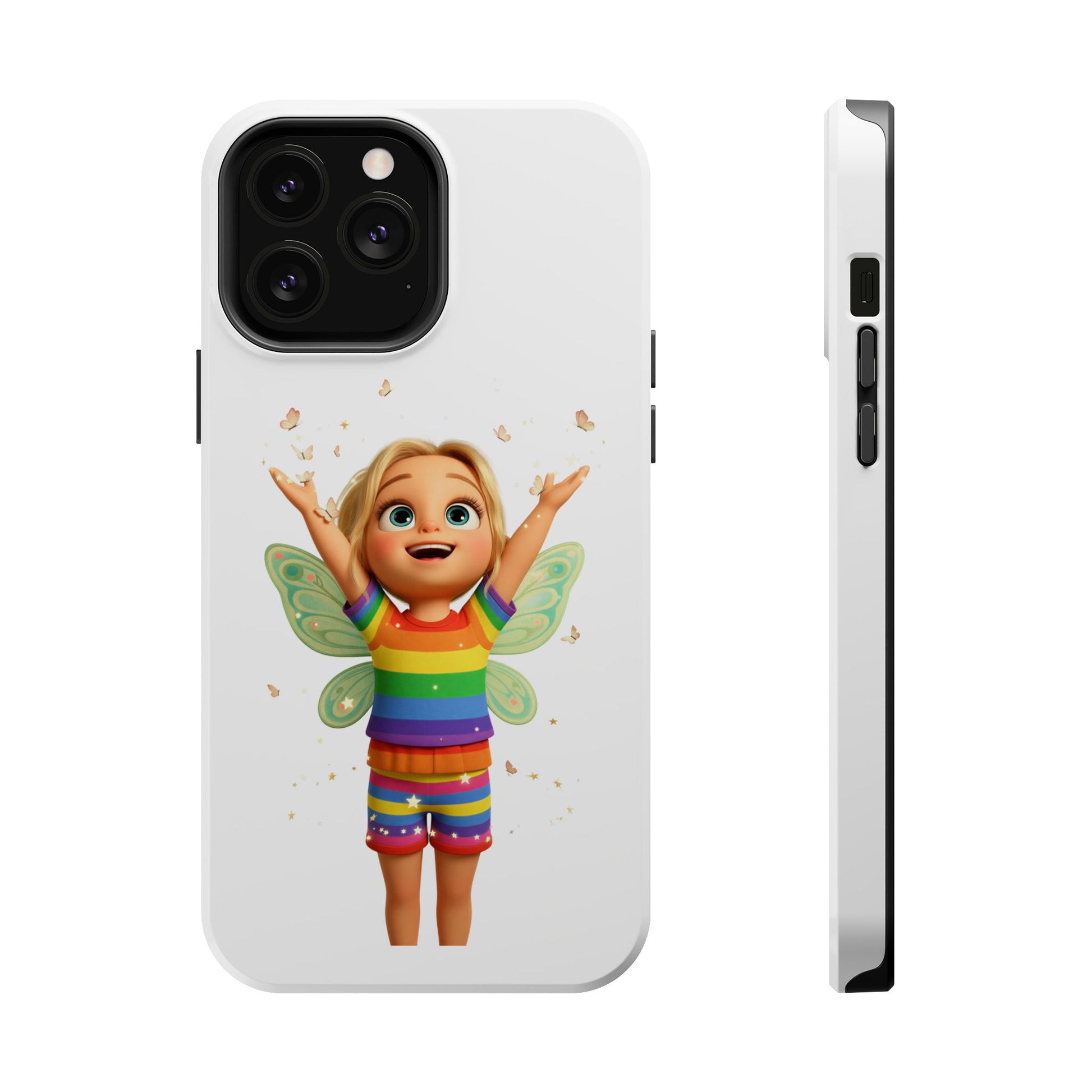 Pixie with butterflies — Magnetic Impact-Resistant iPhone Cover