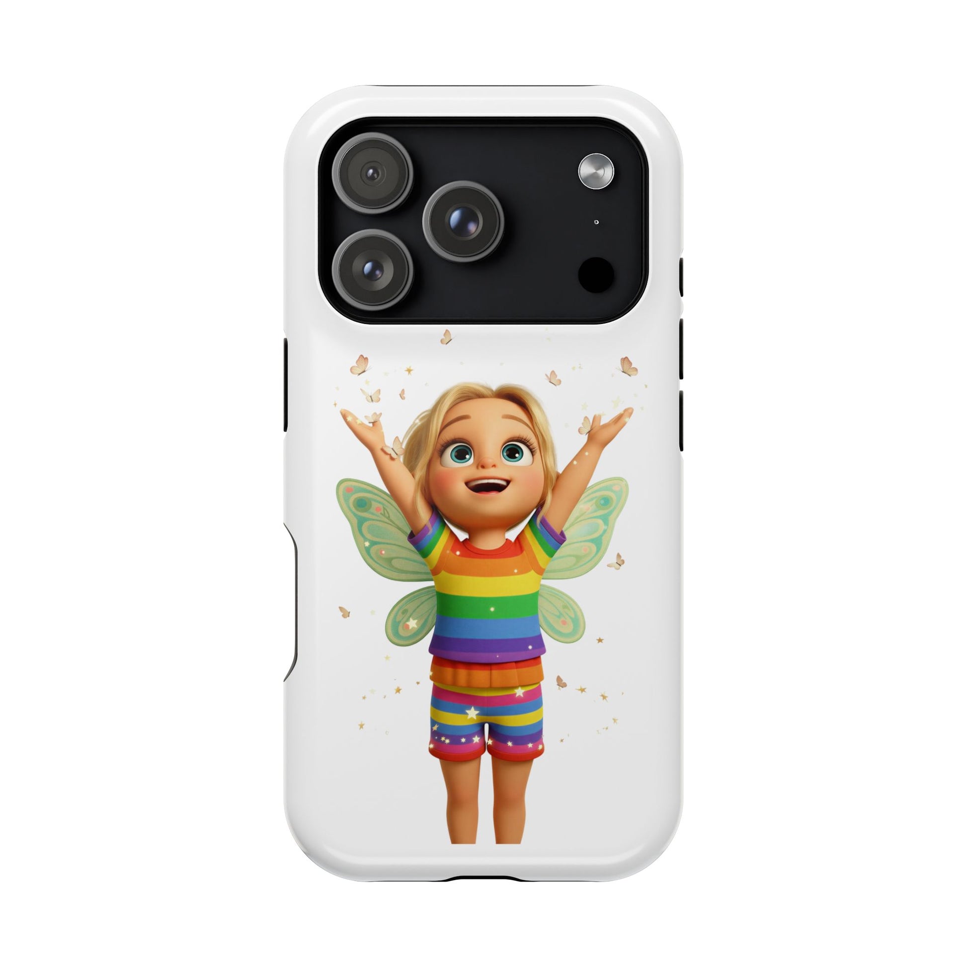 Pixie with butterflies — Magnetic Impact-Resistant iPhone Cover