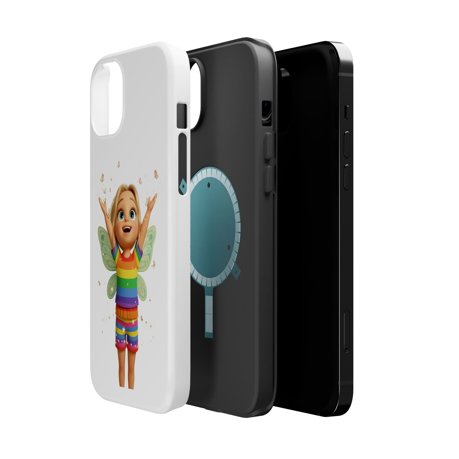 Pixie with butterflies — Magnetic Impact-Resistant iPhone Cover
