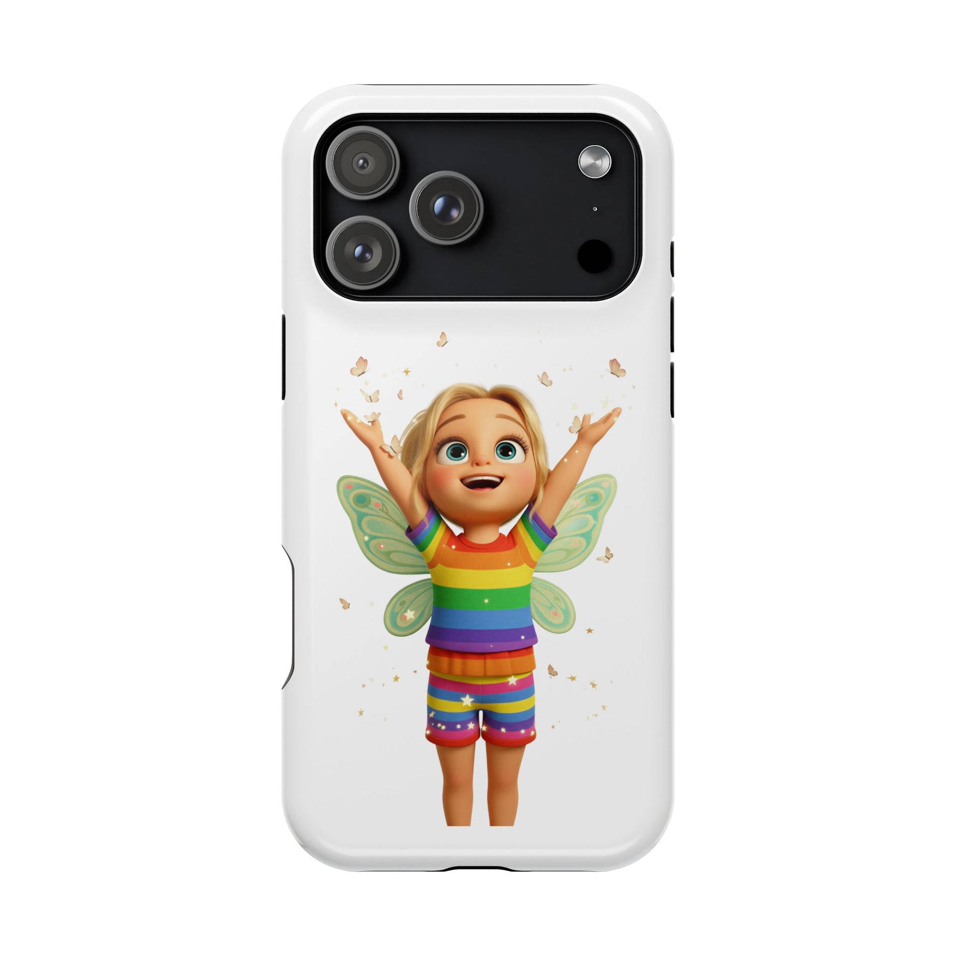 Pixie with butterflies — Magnetic Impact-Resistant iPhone Cover