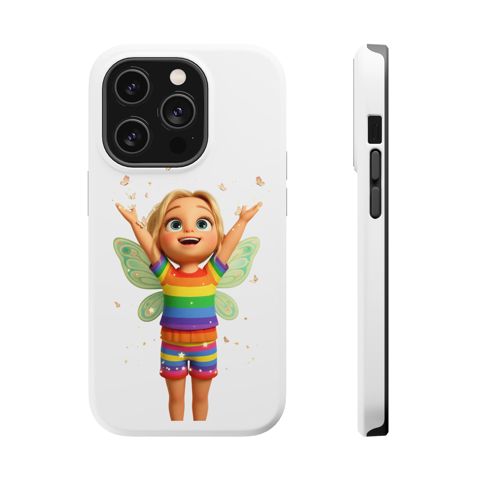 Pixie with butterflies — Magnetic Impact-Resistant iPhone Cover