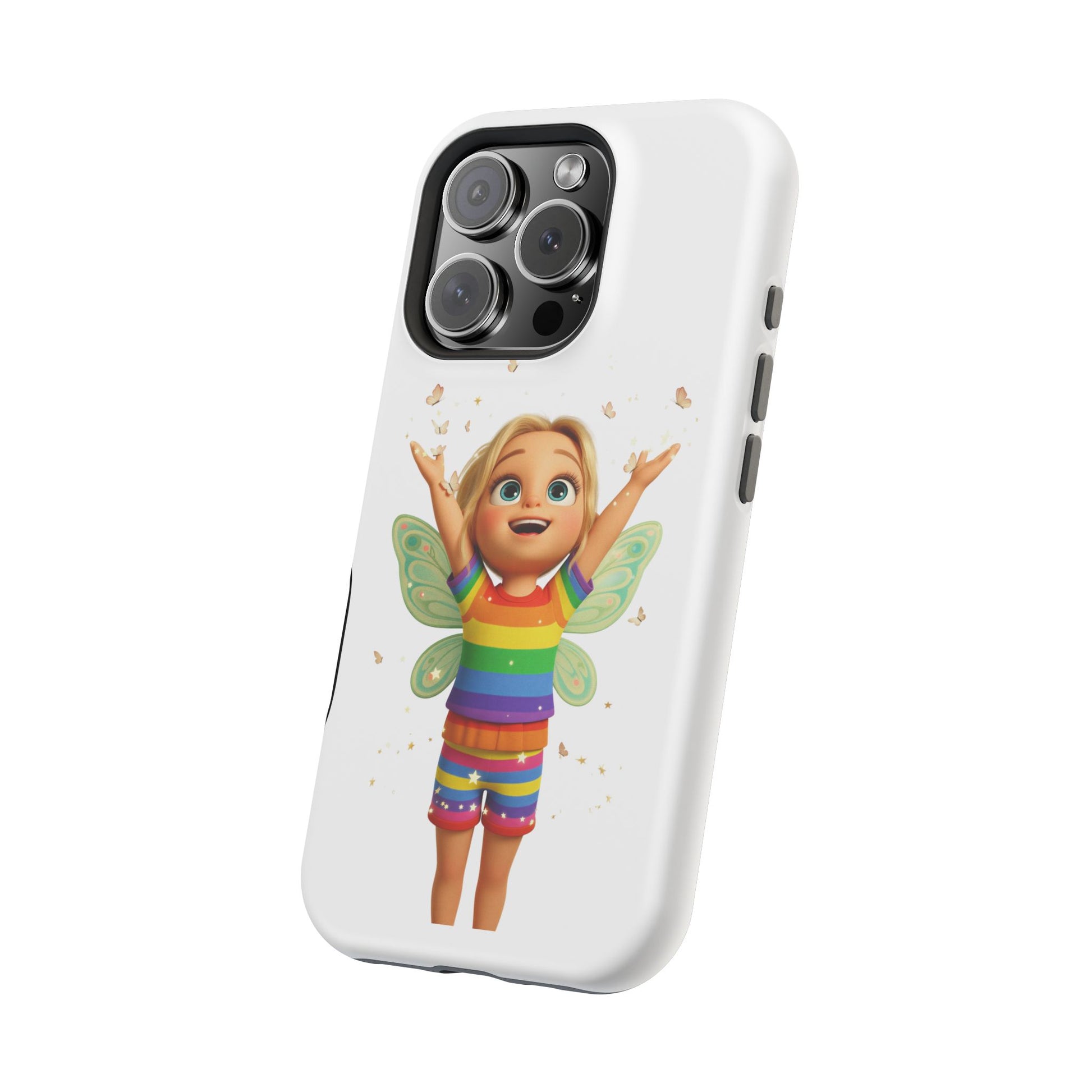 Pixie with butterflies — Magnetic Impact-Resistant iPhone Cover