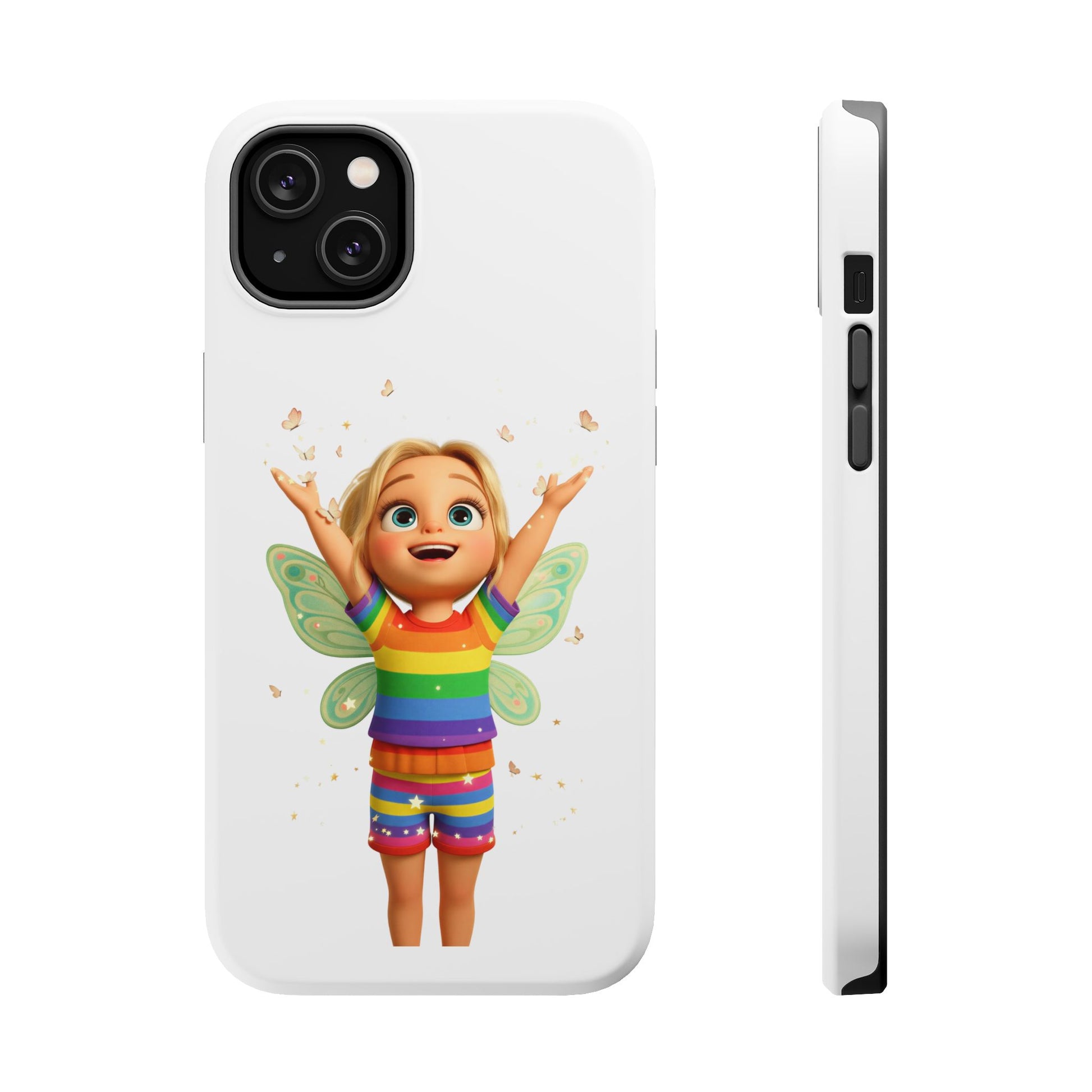 Pixie with butterflies — Magnetic Impact-Resistant iPhone Cover