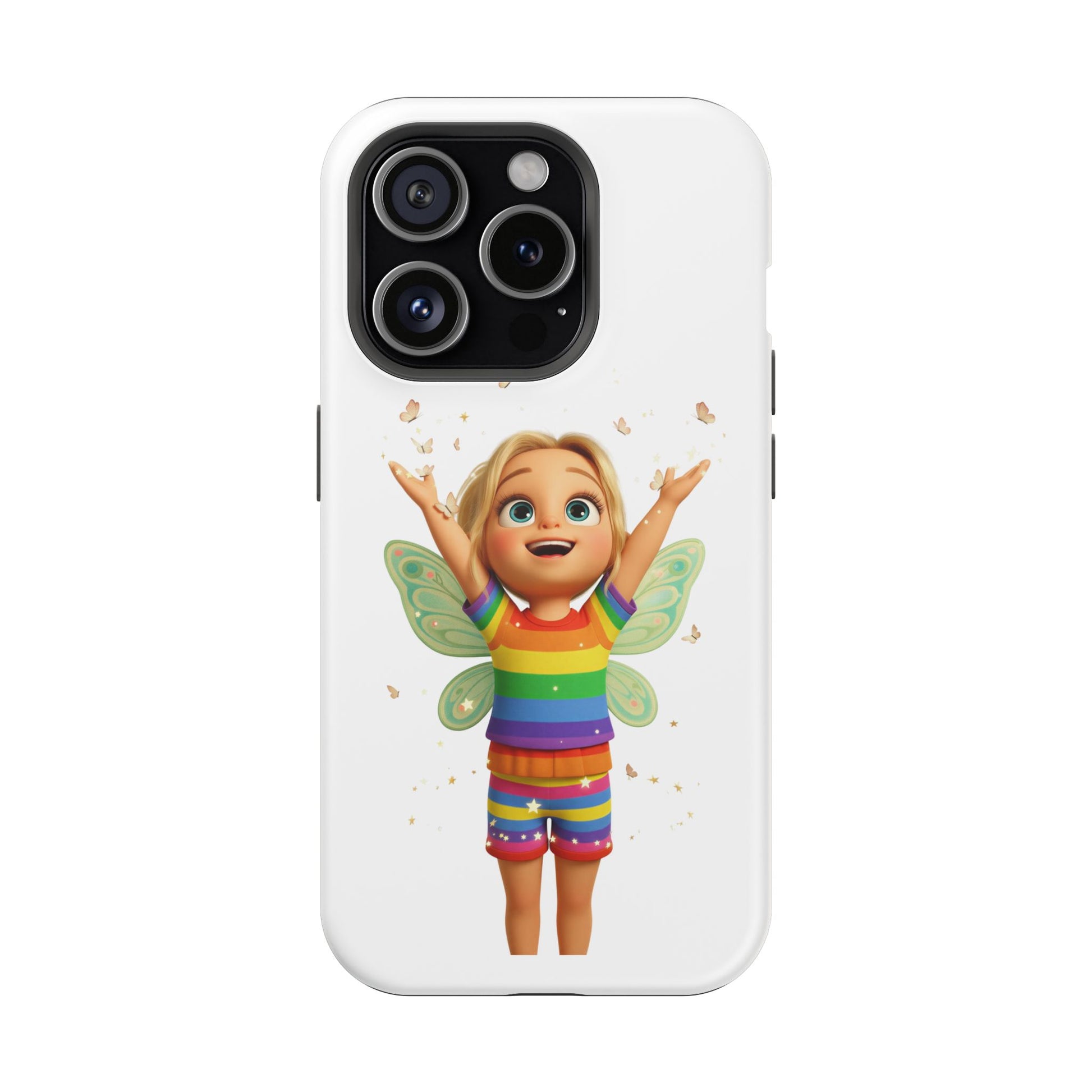 Pixie with butterflies — Magnetic Impact-Resistant iPhone Cover