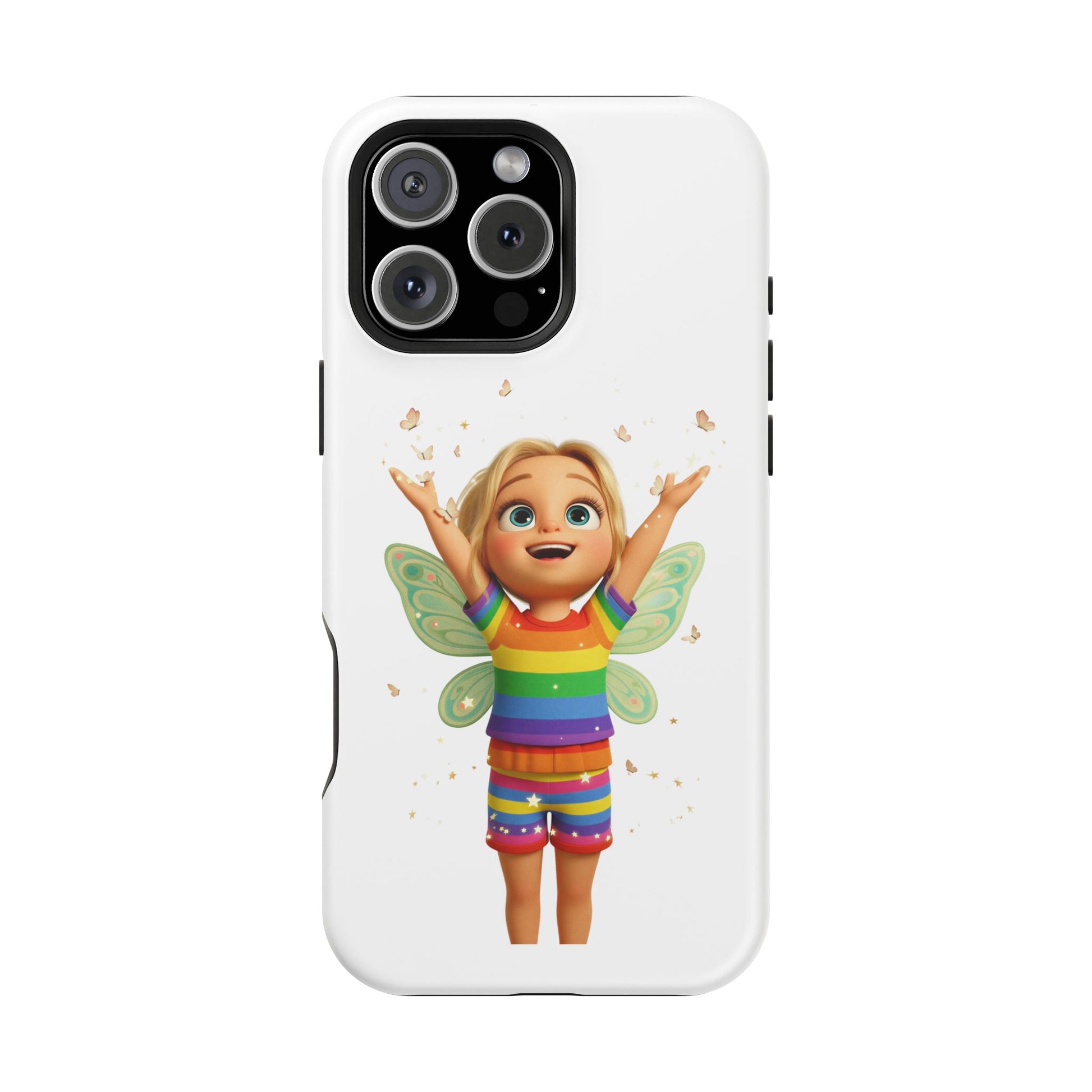 Pixie with butterflies — Magnetic Impact-Resistant iPhone Cover