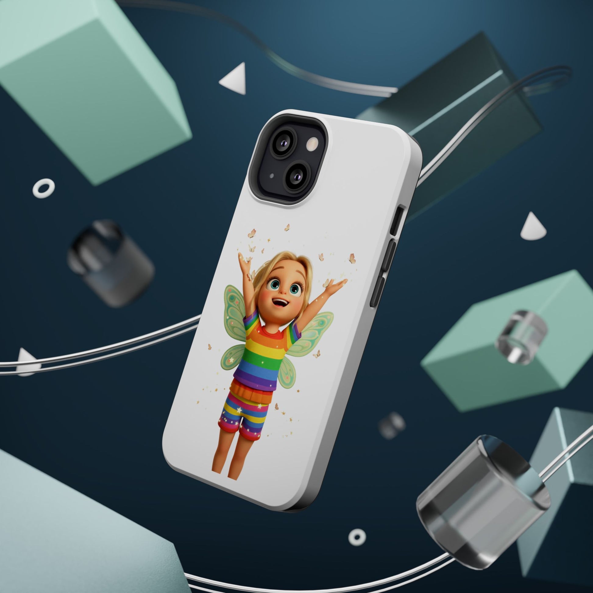 Pixie with butterflies — Magnetic Impact-Resistant iPhone Cover