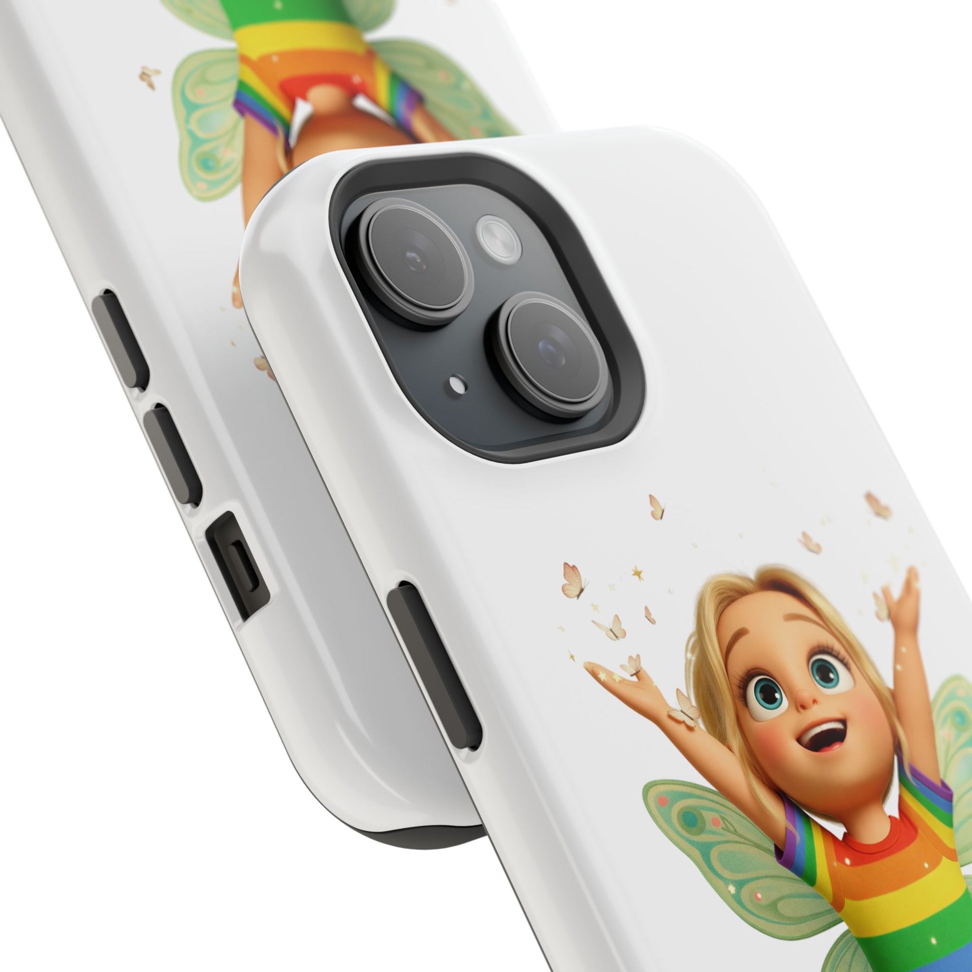 Pixie with butterflies — Magnetic Impact-Resistant iPhone Cover