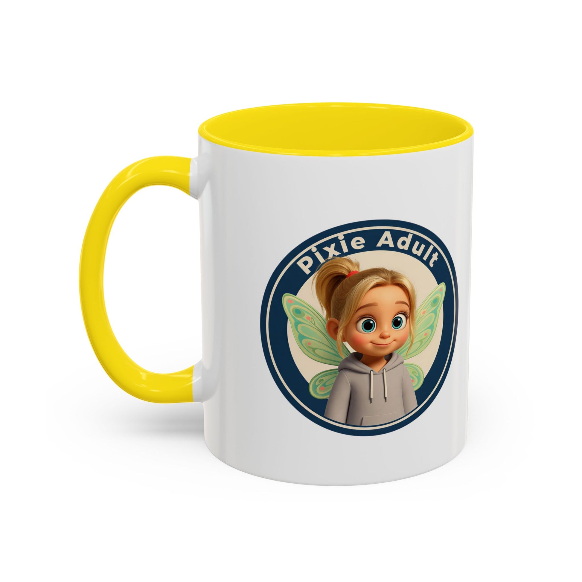 Pixie Adult Coffee Mug — Cute Fairy Design Accent Mug (11/15 oz)