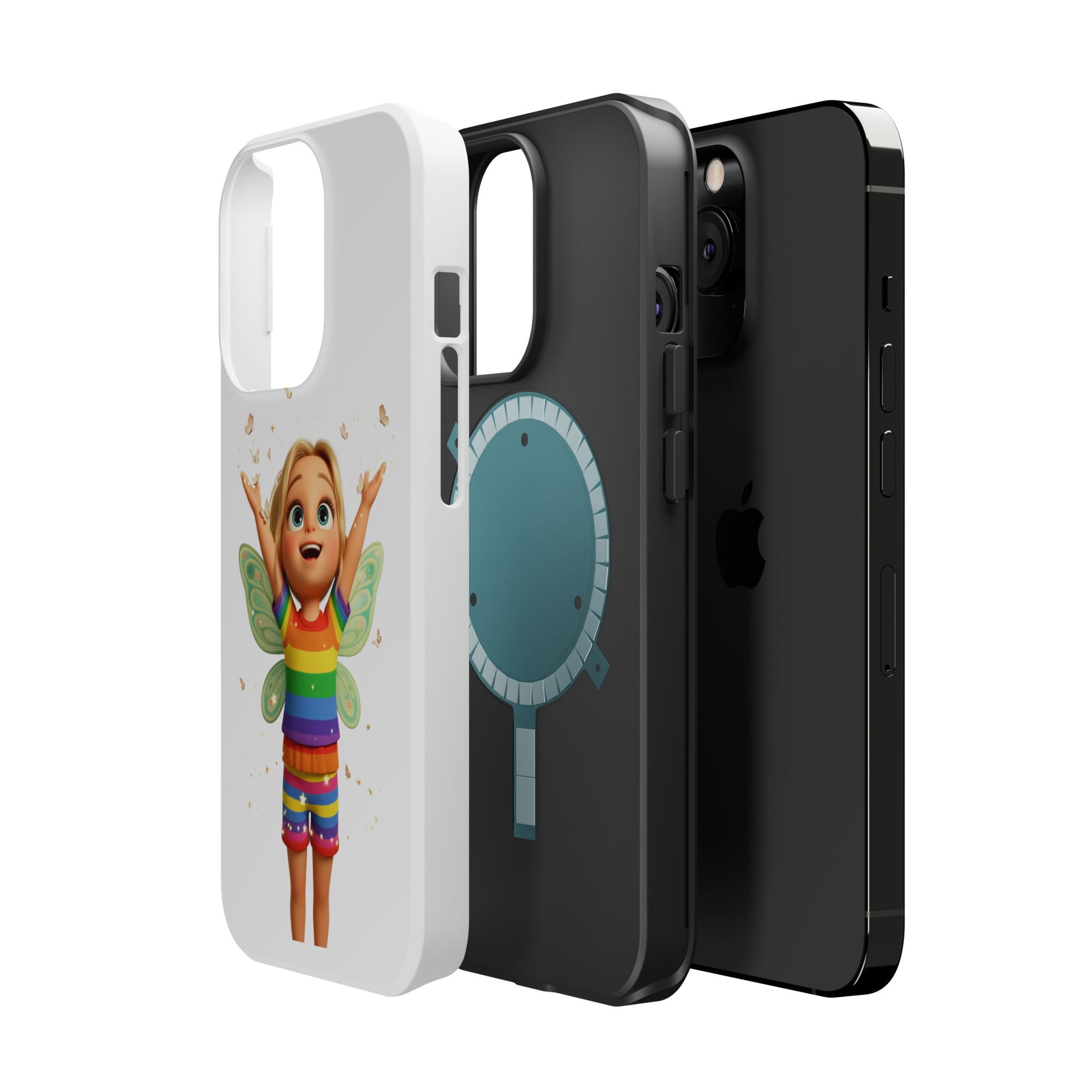 Pixie with butterflies — Magnetic Impact-Resistant iPhone Cover