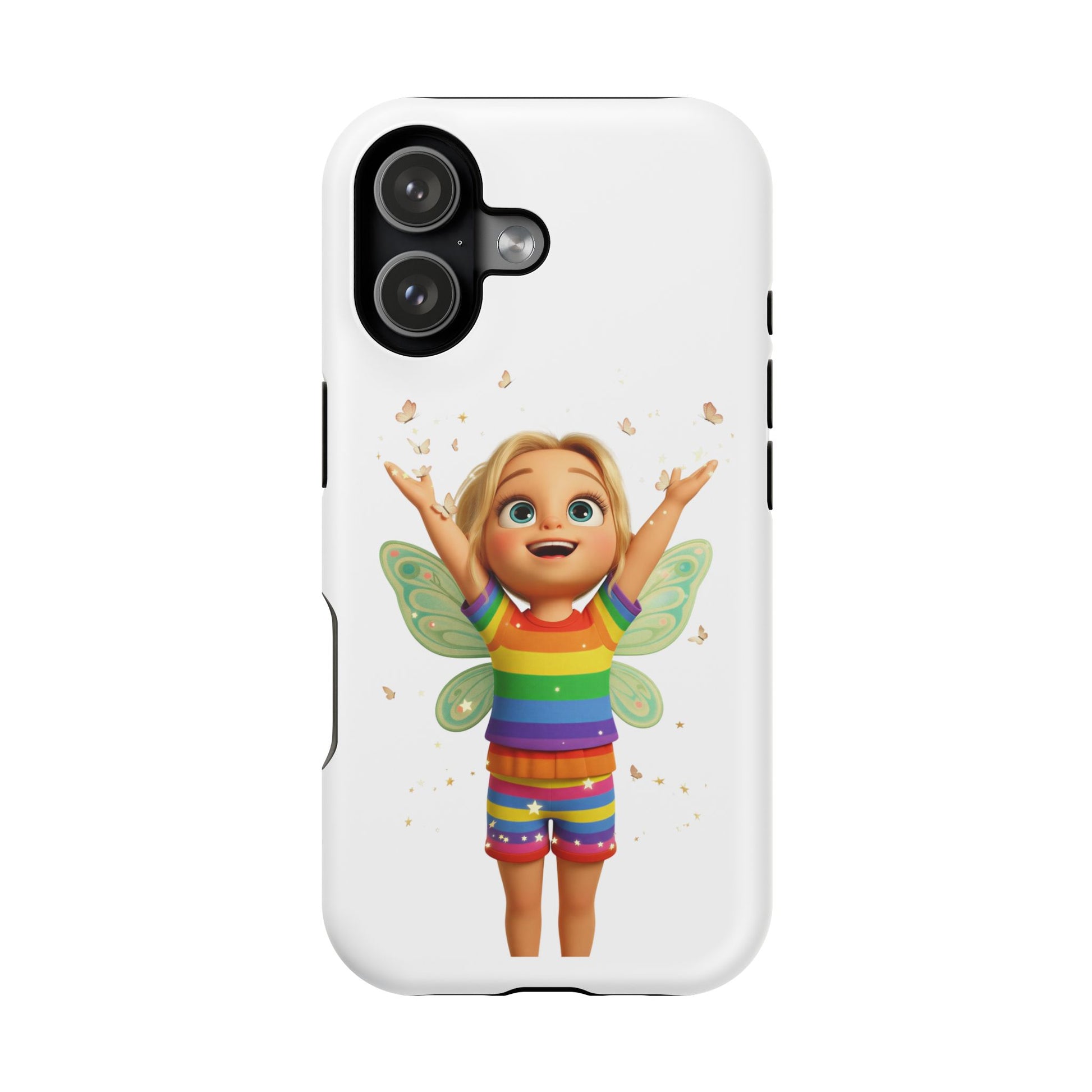 Pixie with butterflies — Magnetic Impact-Resistant iPhone Cover