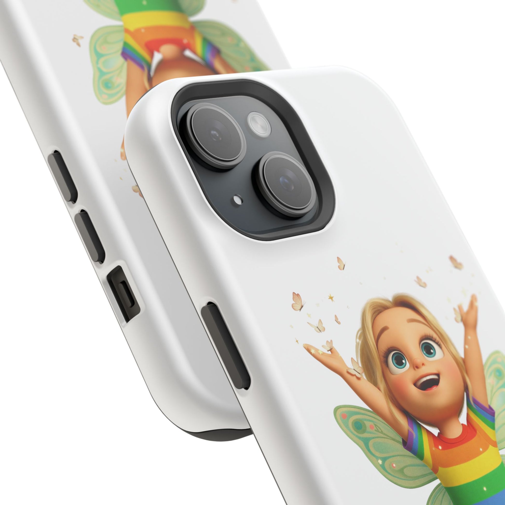 Pixie with butterflies — Magnetic Impact-Resistant iPhone Cover