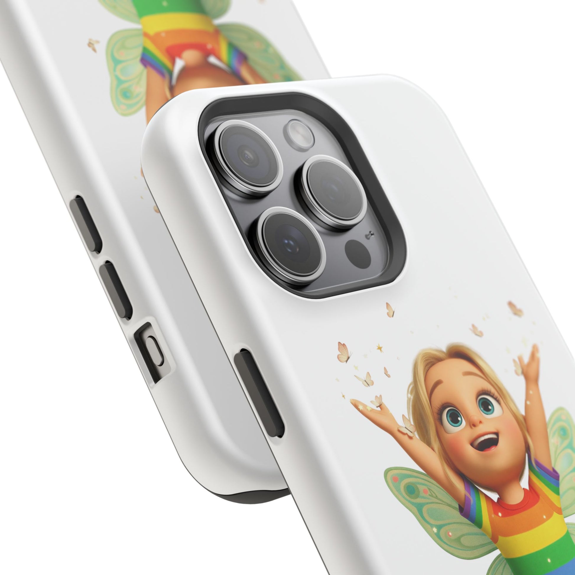 Pixie with butterflies — Magnetic Impact-Resistant iPhone Cover