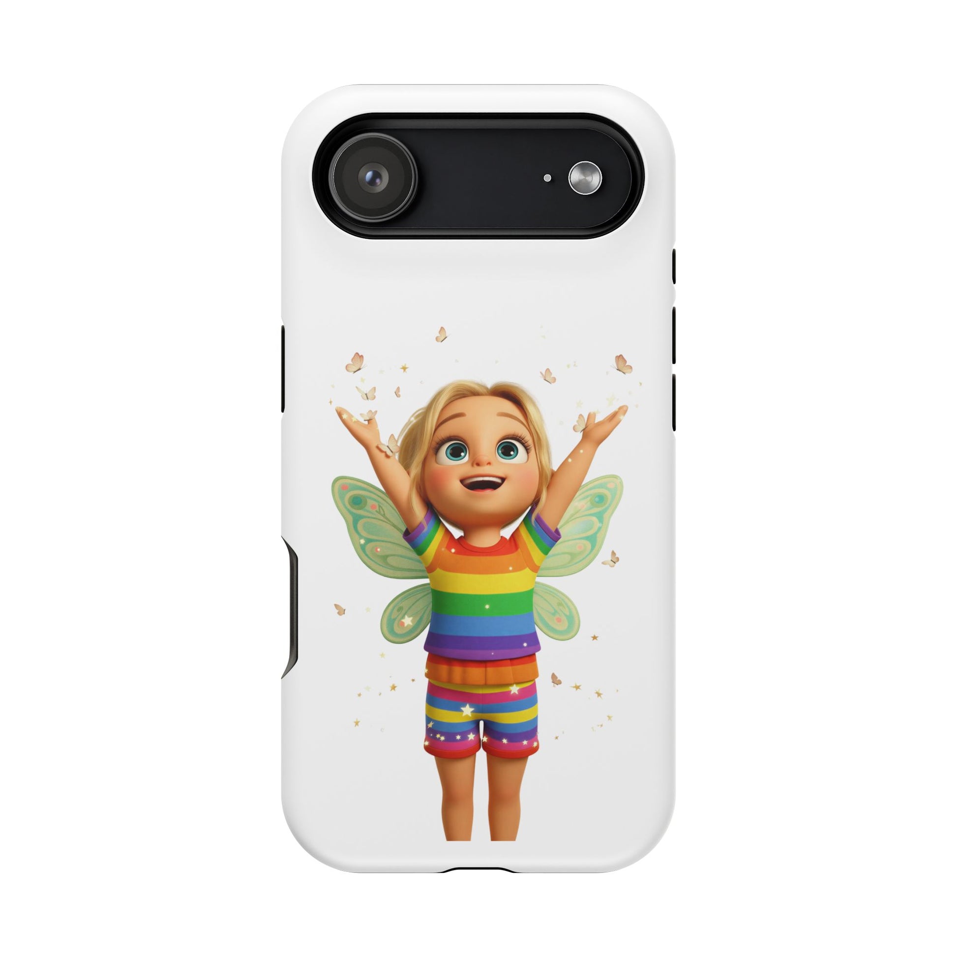 Pixie with butterflies — Magnetic Impact-Resistant iPhone Cover