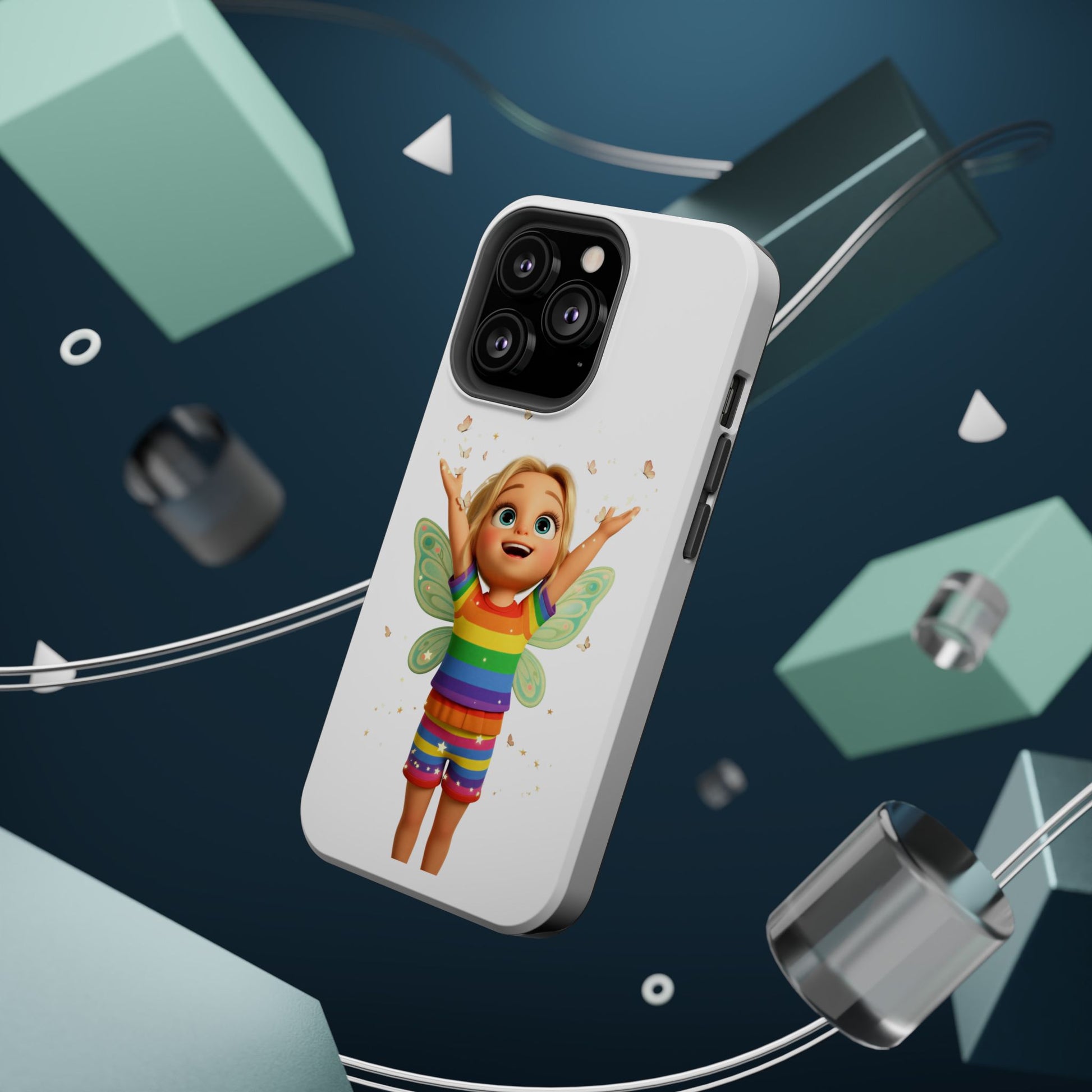 Pixie with butterflies — Magnetic Impact-Resistant iPhone Cover