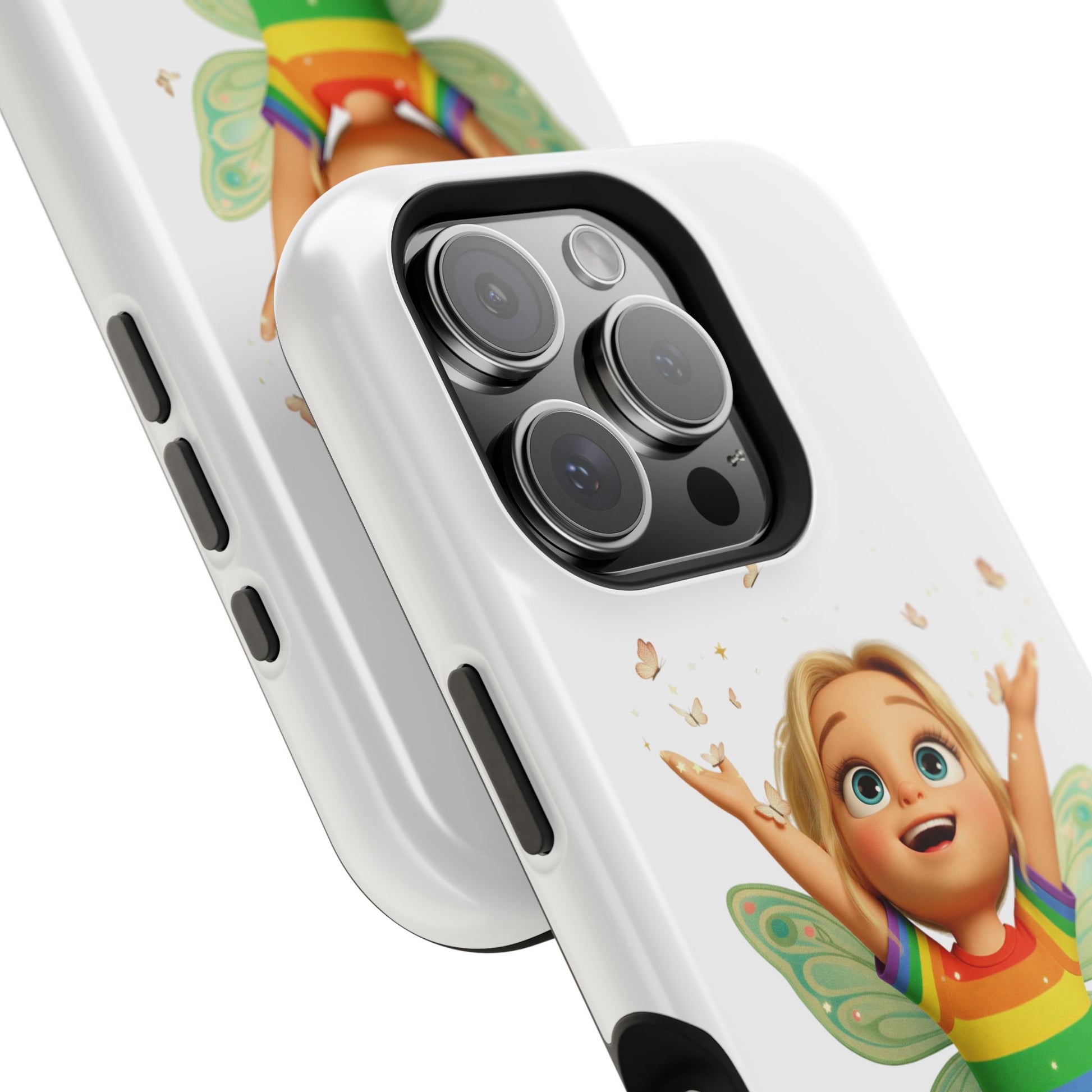 Pixie with butterflies — Magnetic Impact-Resistant iPhone Cover