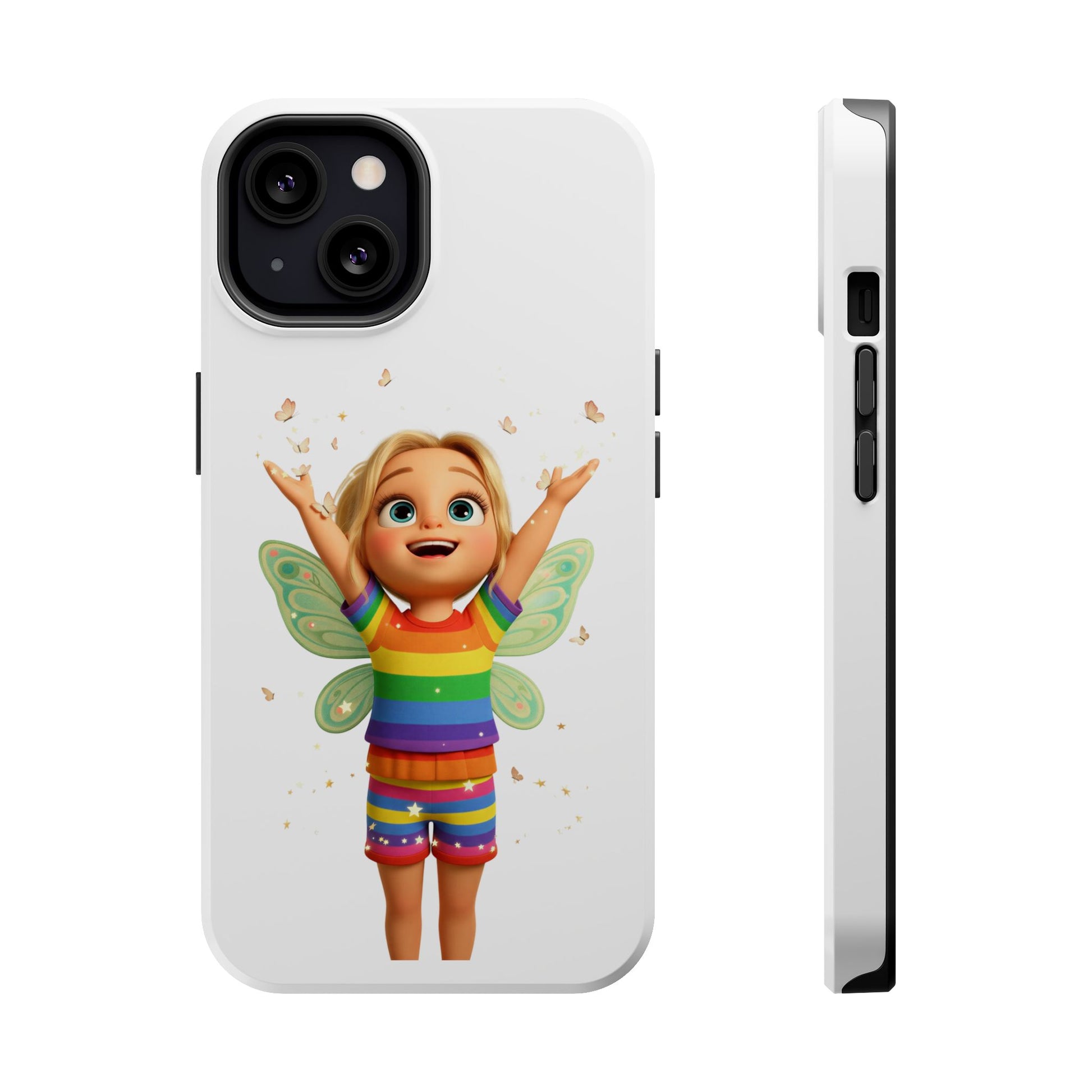 Pixie with butterflies — Magnetic Impact-Resistant iPhone Cover