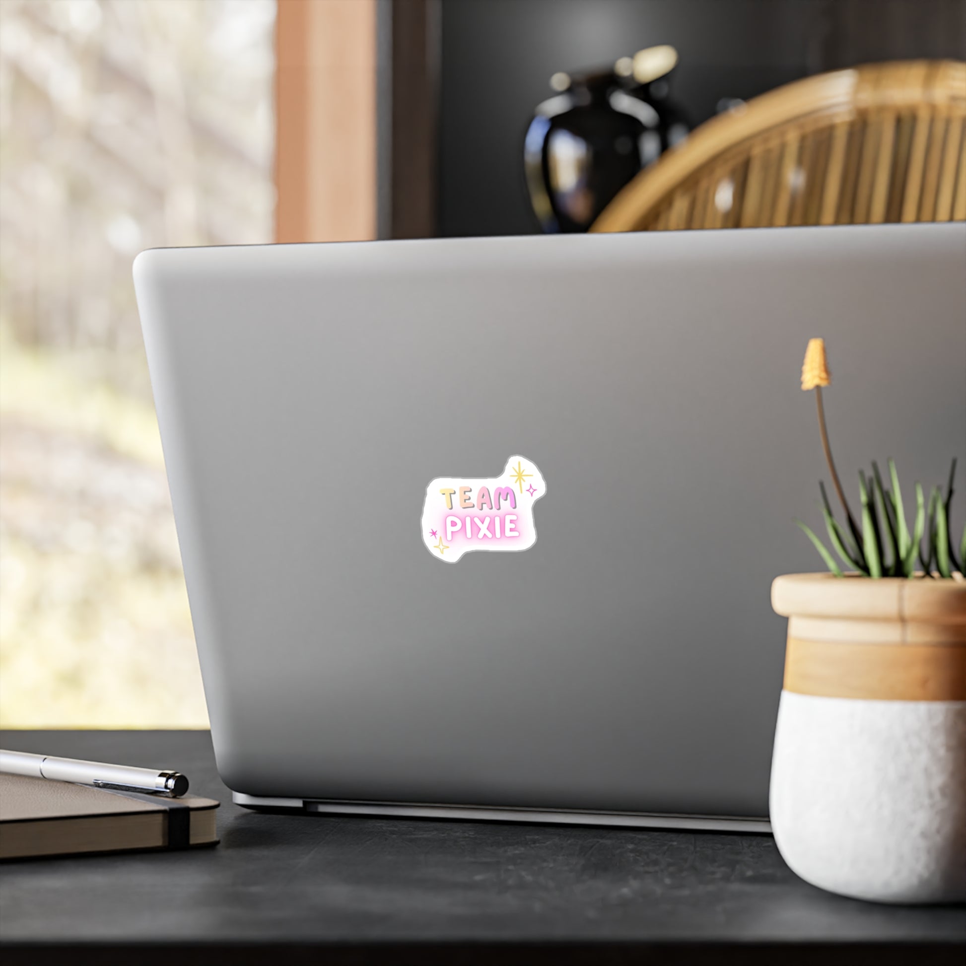 Team Pixie Vinyl Sticker (color) — Cute Pastel Kiss-Cut Decal for Laptops, Water Bottles & Planners