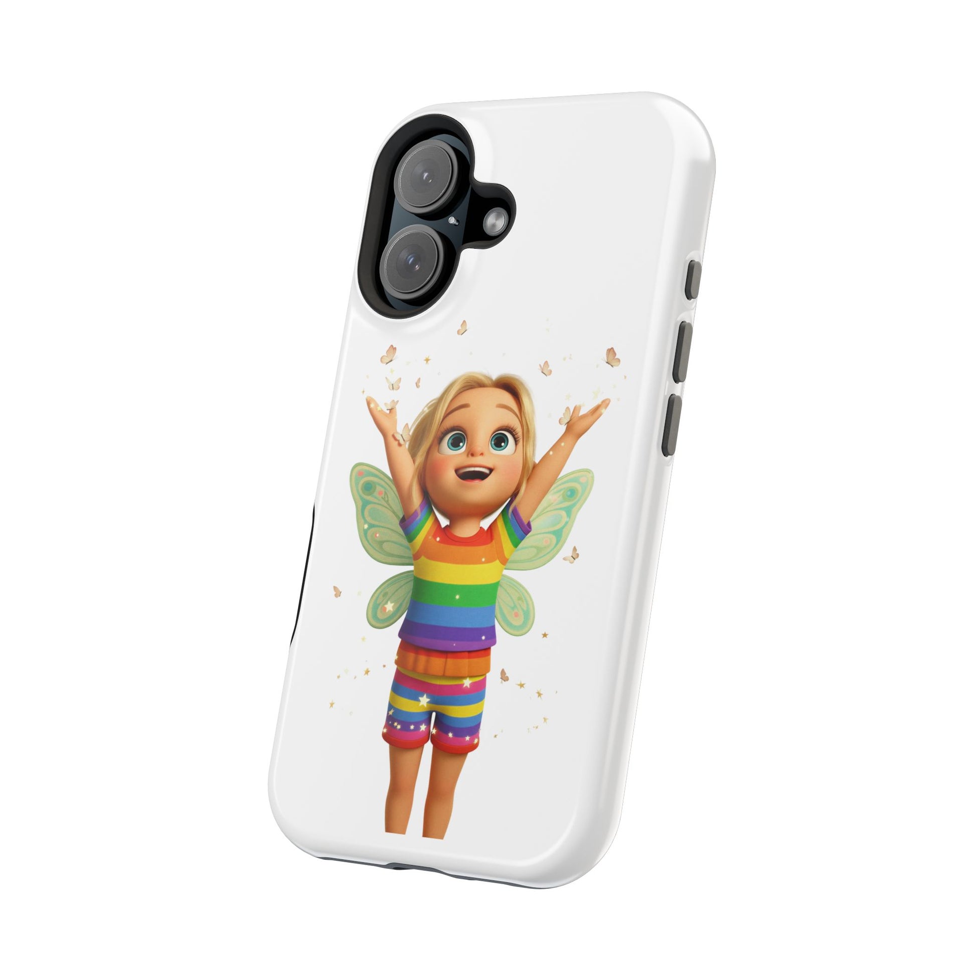 Pixie with butterflies — Magnetic Impact-Resistant iPhone Cover