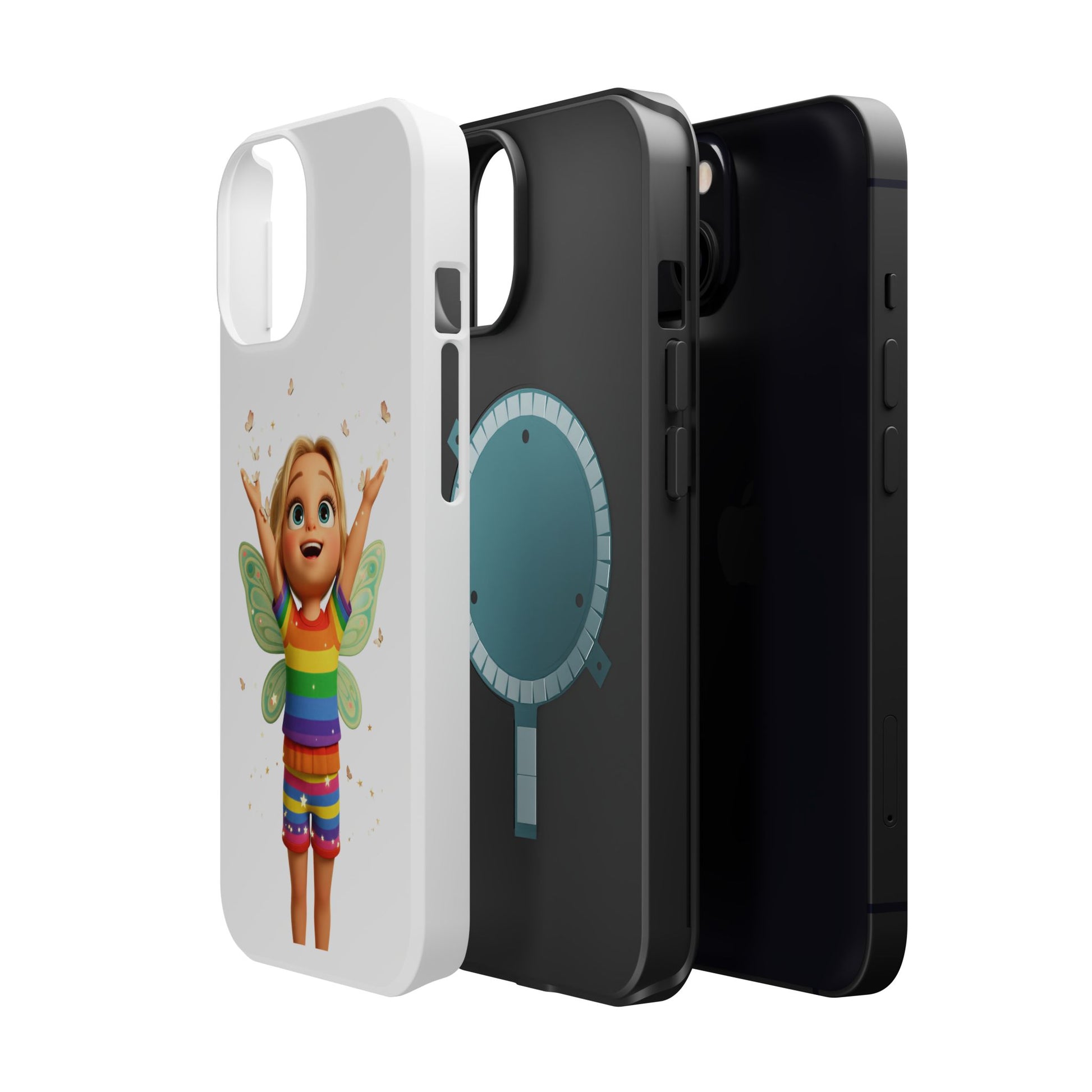 Pixie with butterflies — Magnetic Impact-Resistant iPhone Cover
