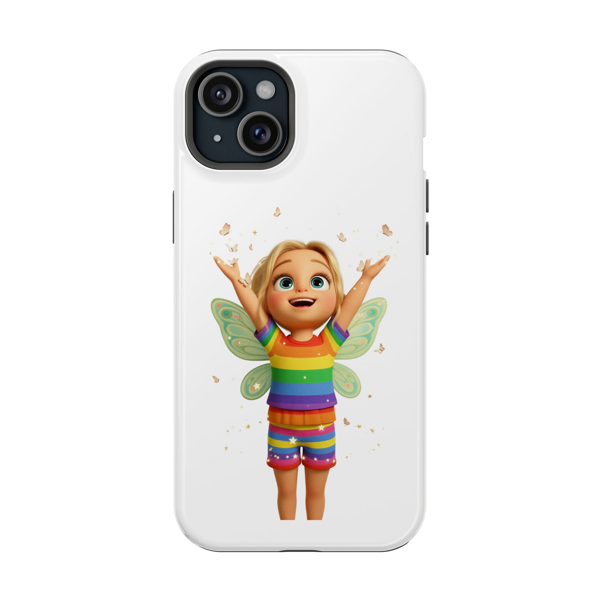 Pixie with butterflies — Magnetic Impact-Resistant iPhone Cover