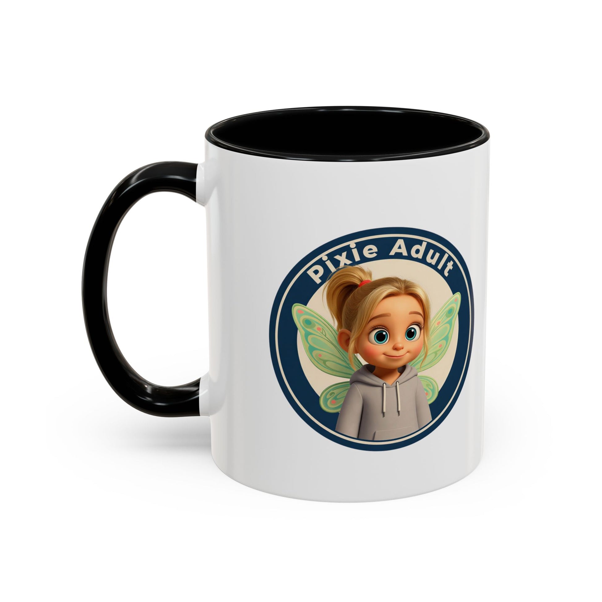 Pixie Adult Coffee Mug — Cute Fairy Design Accent Mug (11/15 oz)