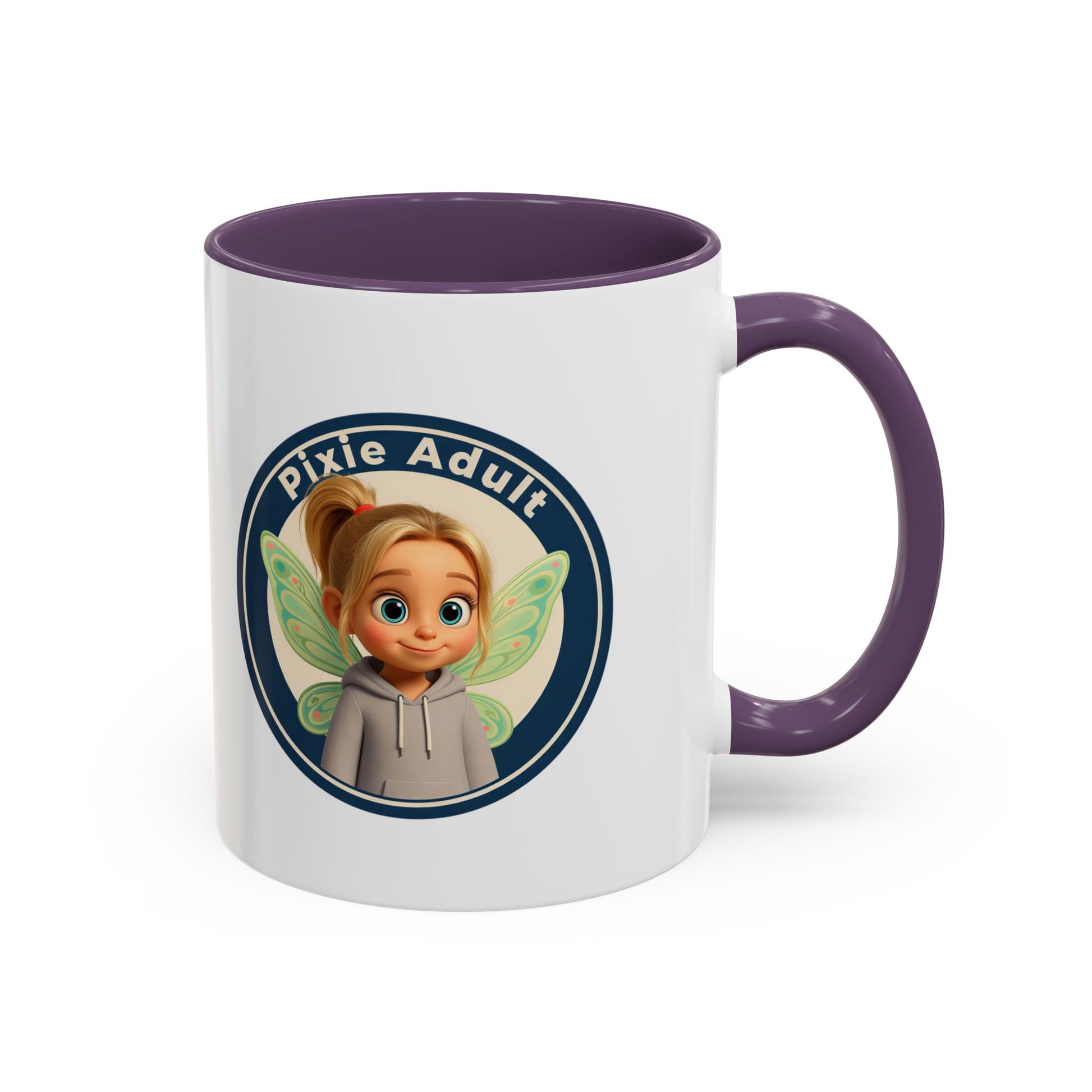 Pixie Adult Coffee Mug — Cute Fairy Design Accent Mug (11/15 oz)