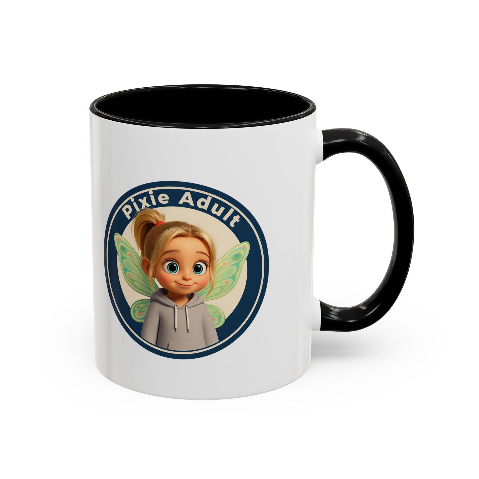 Pixie Adult Coffee Mug — Cute Fairy Design Accent Mug (11/15 oz)