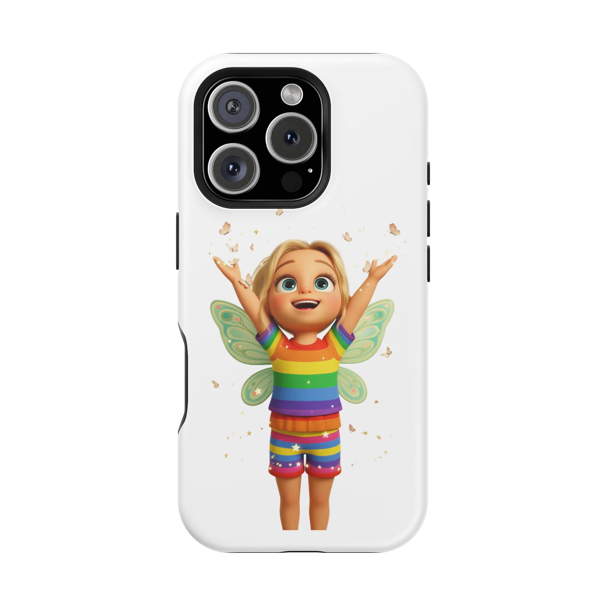 Pixie with butterflies — Magnetic Impact-Resistant iPhone Cover
